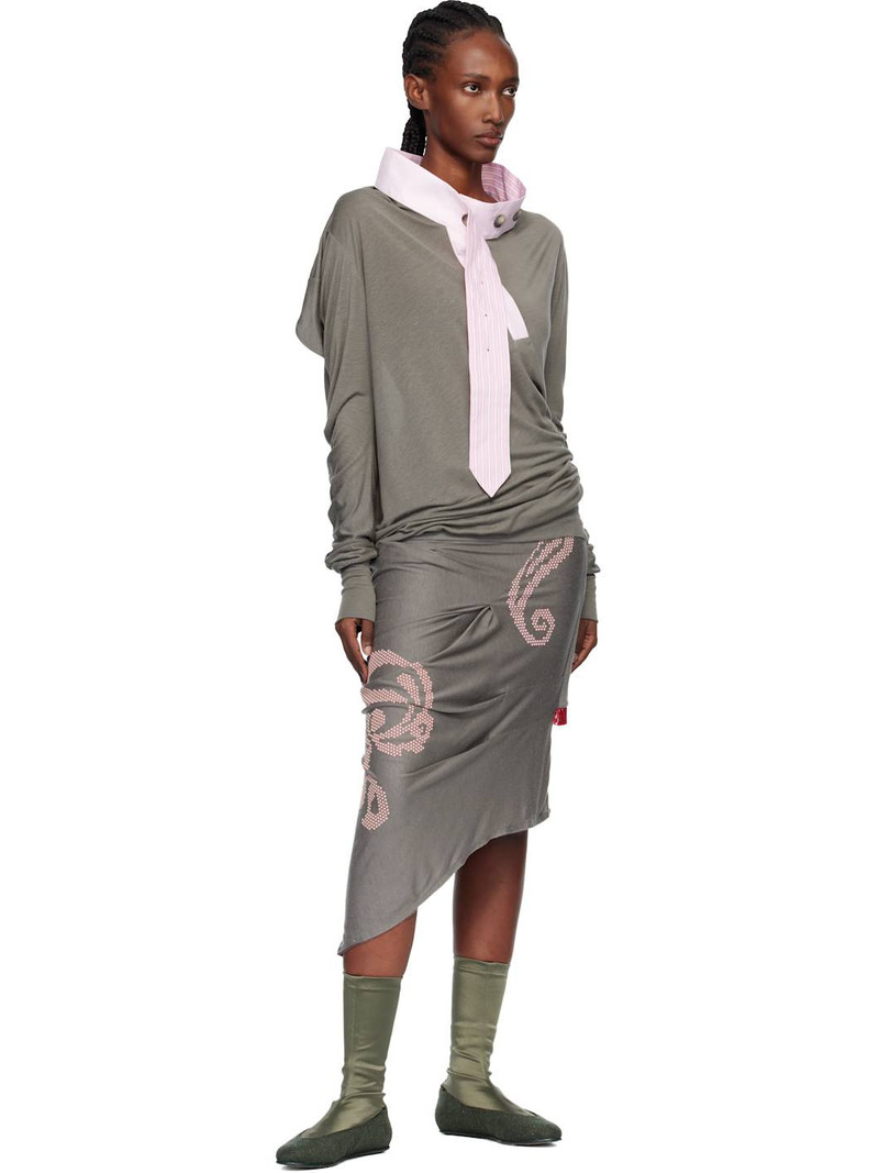 Kiko Kostadinov Gray Howe Jersey Top outlook