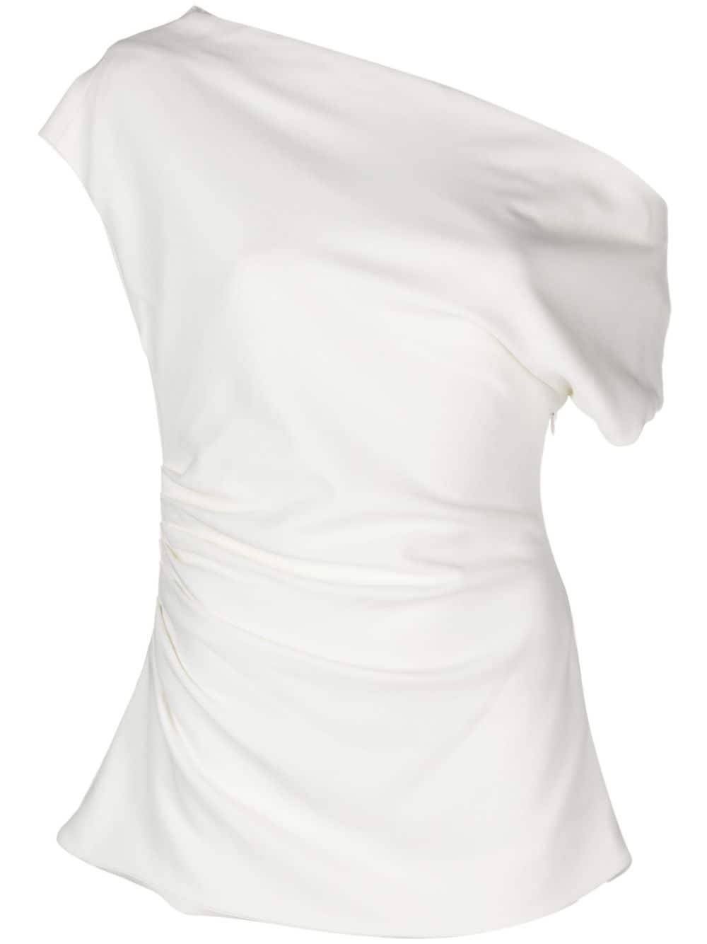 Francesca off-shoulder crepe blouse - 1