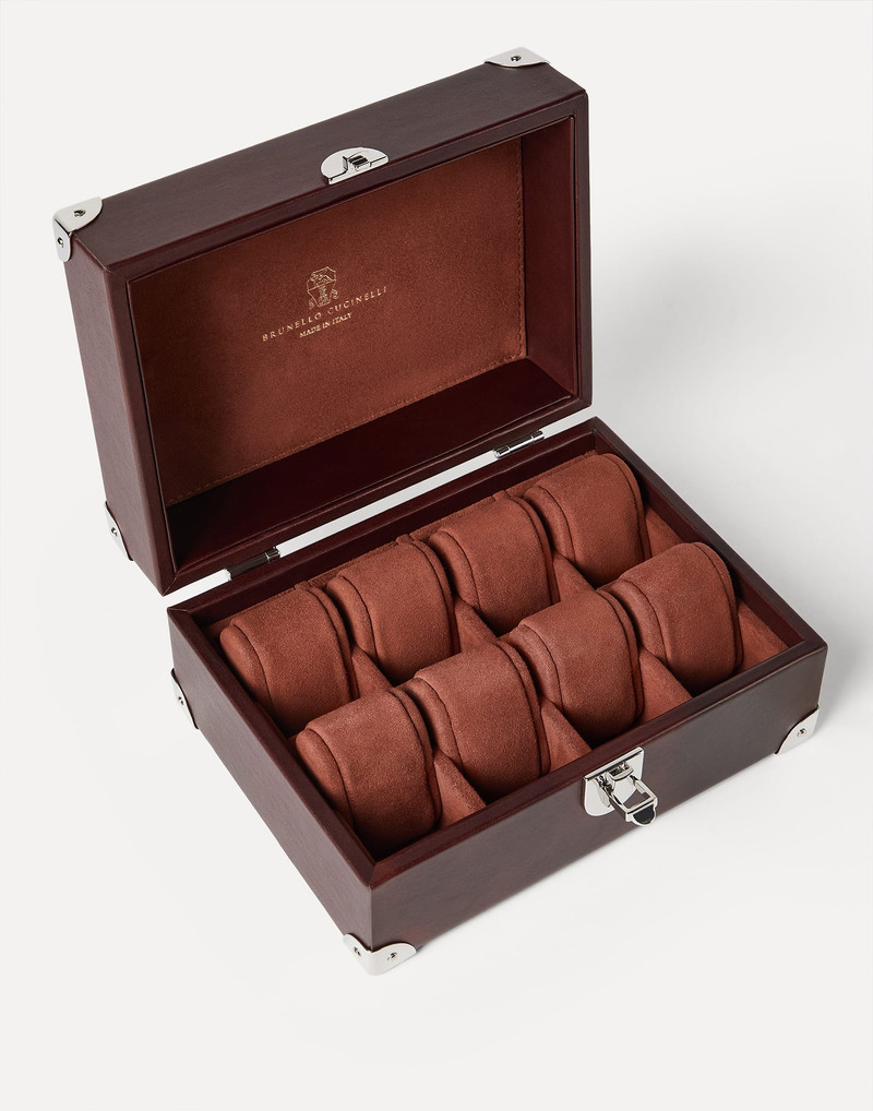 Burnished calfskin watch organizer 3