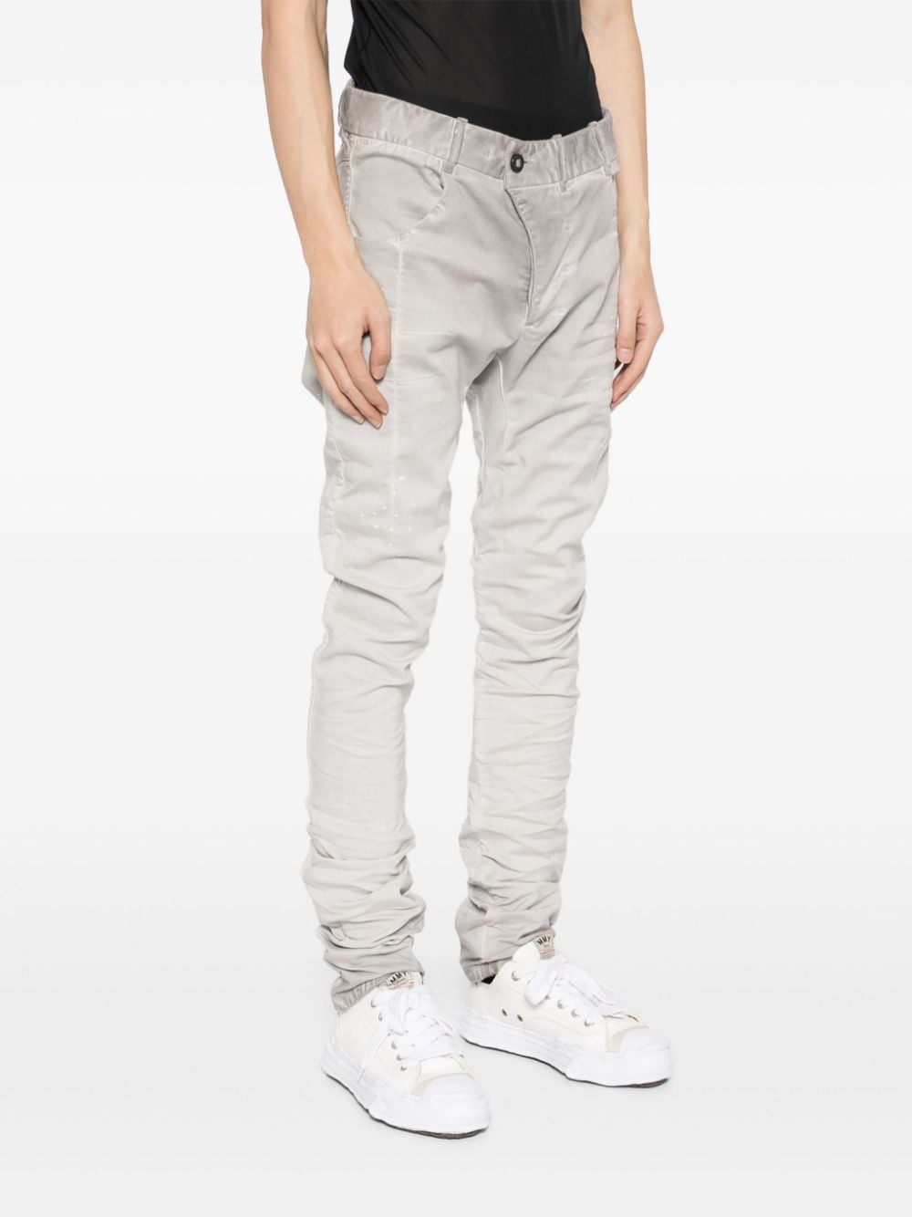 drop-crotch skinny trousers - 3