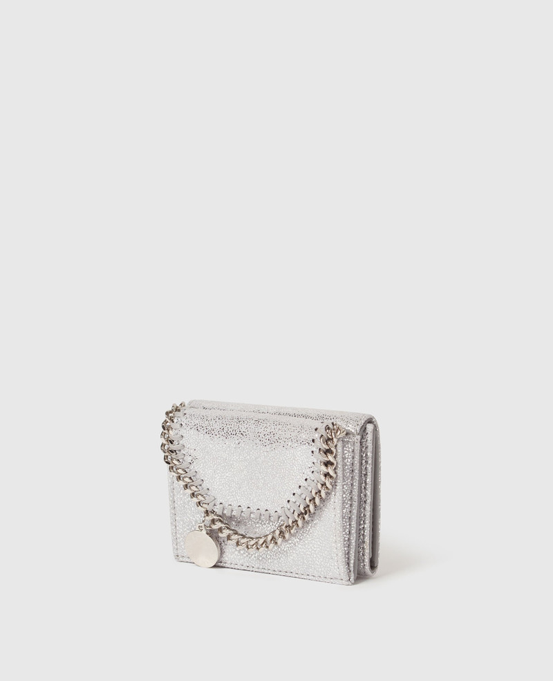 Stella McCartney Falabella Metallic Tri-Fold Wallet outlook