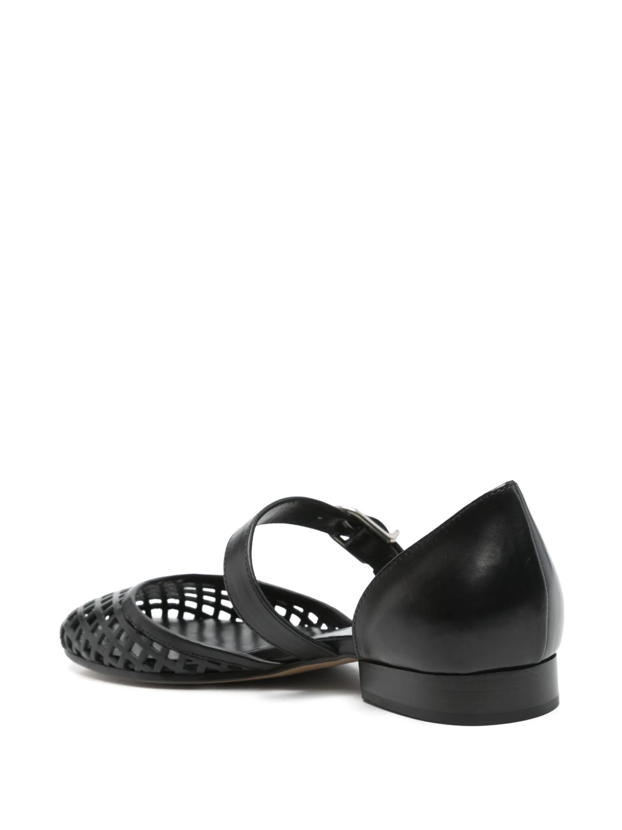 Cut Out-detail Ballet Flats - 3