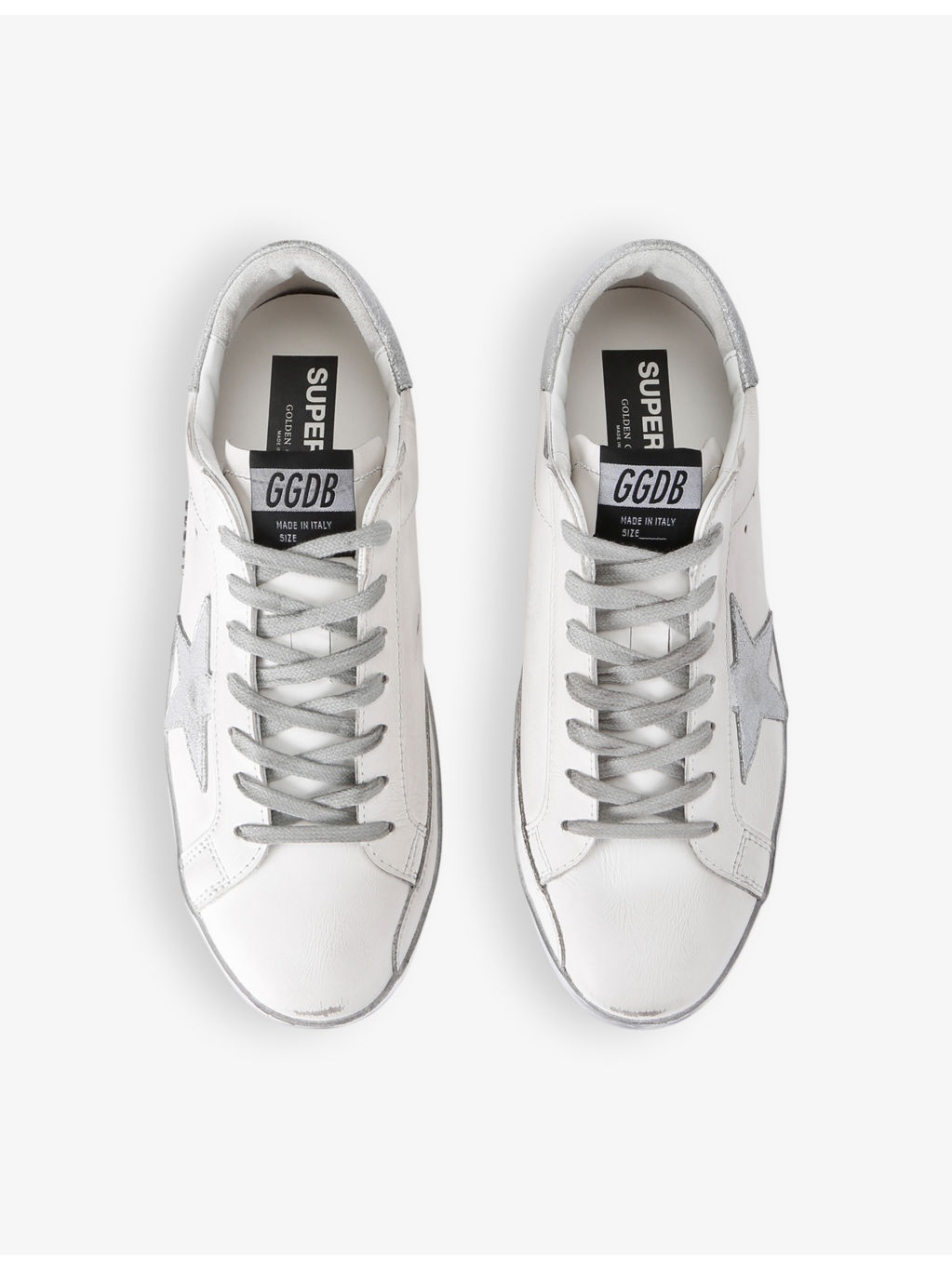 Super-Star logo-embellished leather low-top trainers - 2