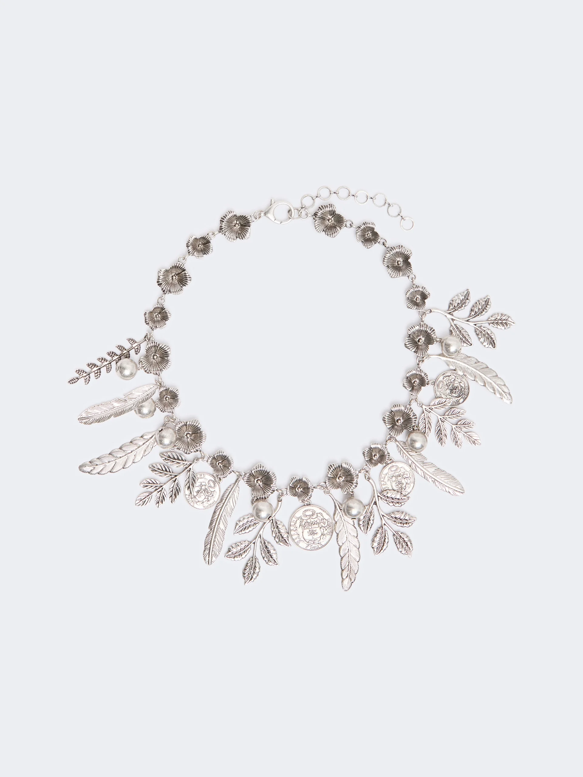 CIPPO Choker necklace with charms - SILVER - 1