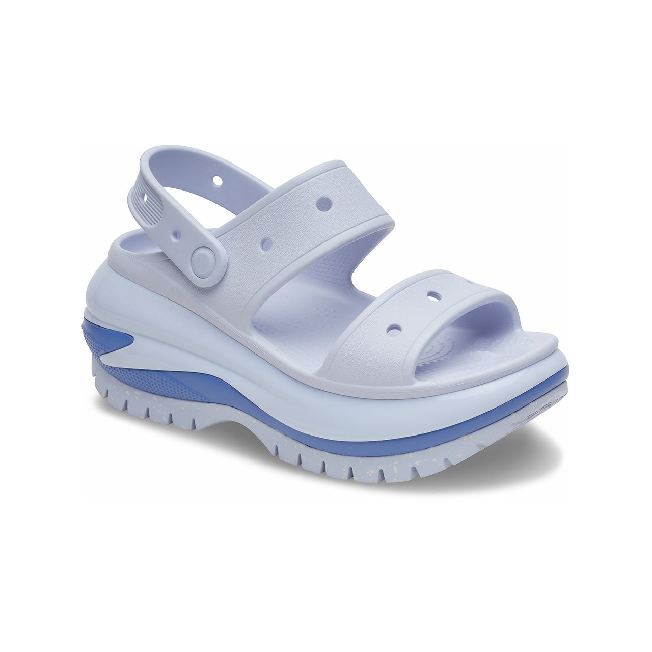 (WMNS) Crocs Mega Crush Sandals 'Light Blue' 207989-5AF - 3