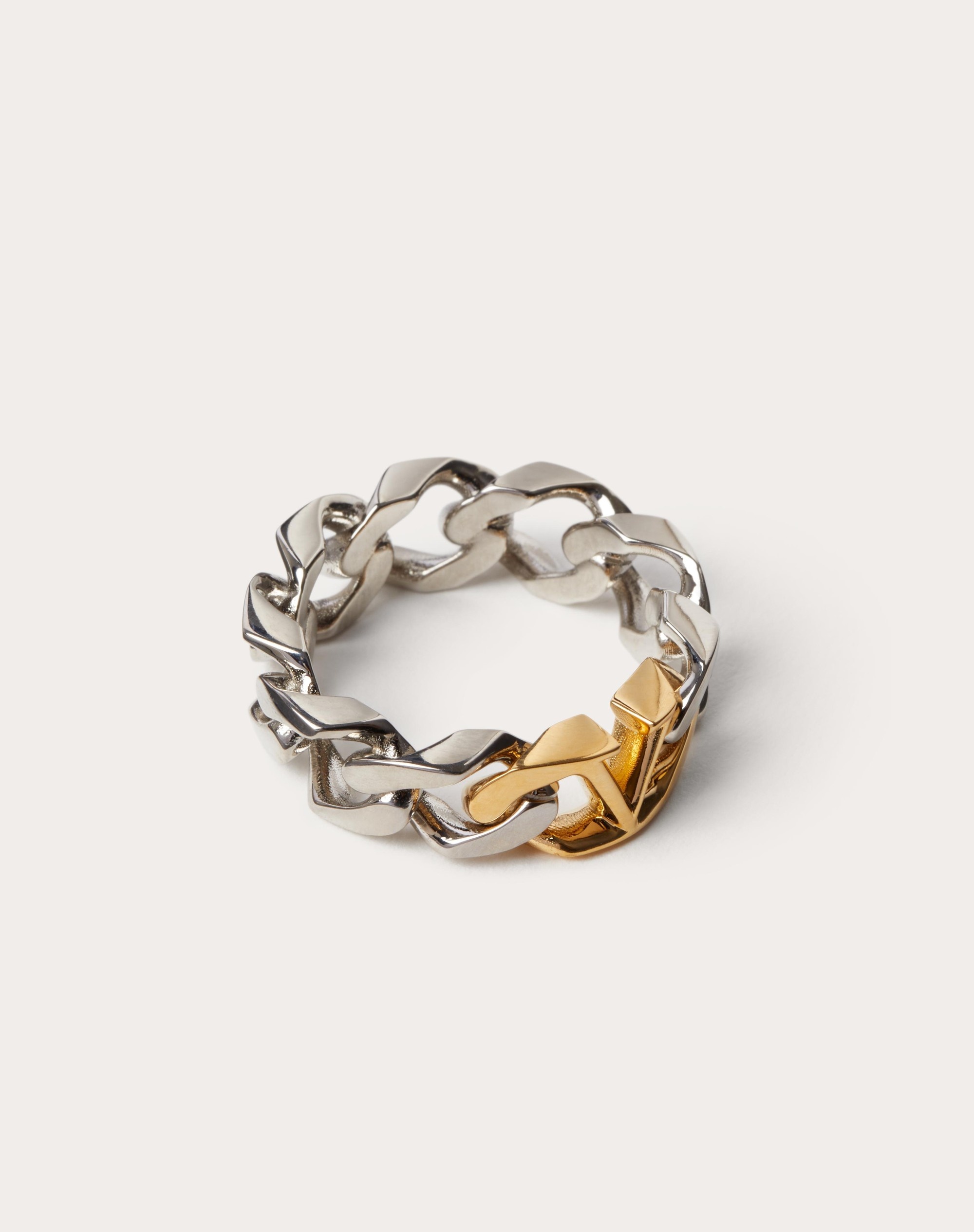 VLOGO CHAIN METAL RING - 4