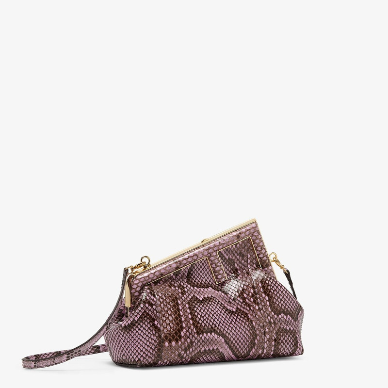 FENDI Lilac python bag outlook