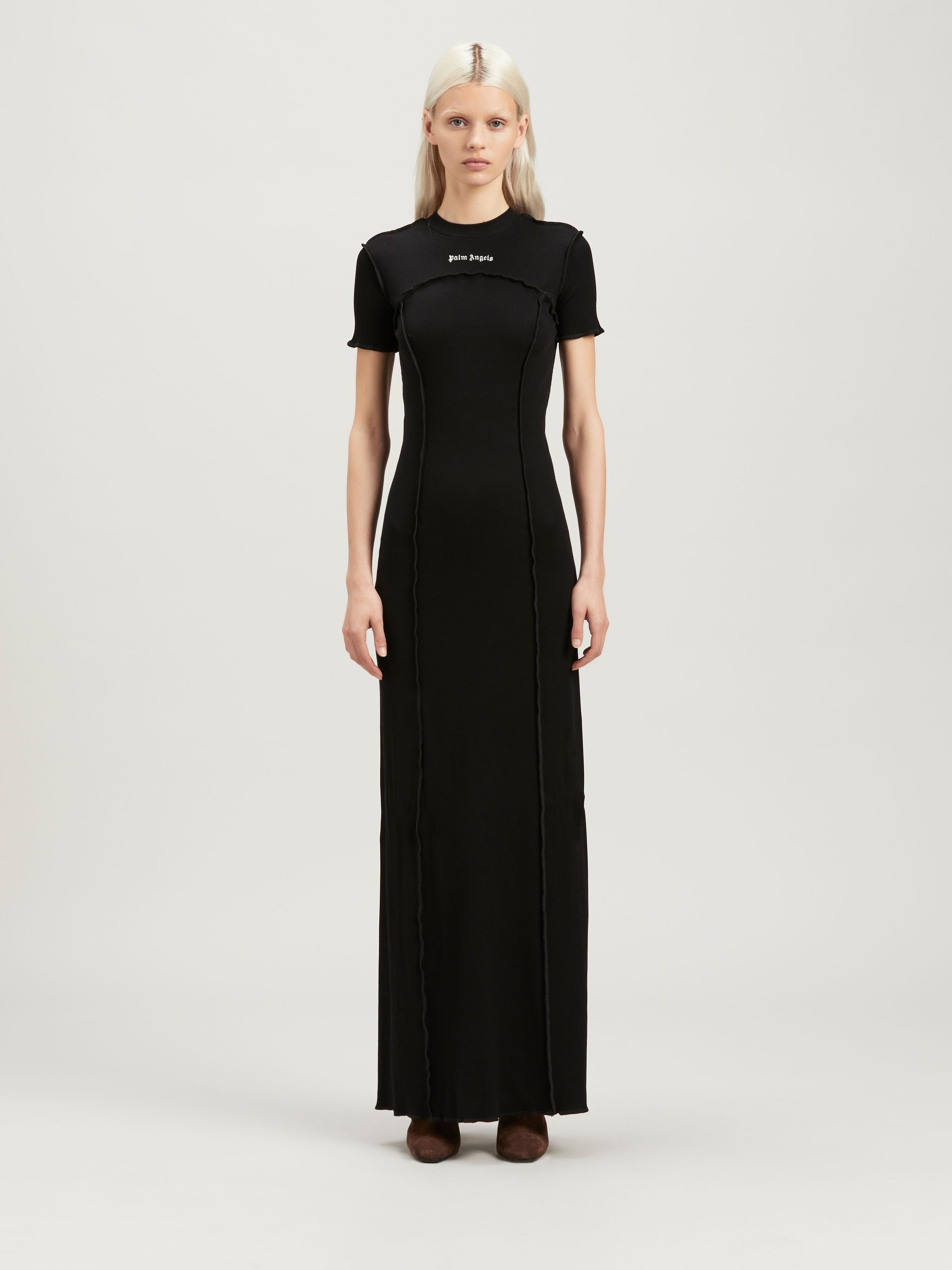 Open Back Logo Rib Dress - 3