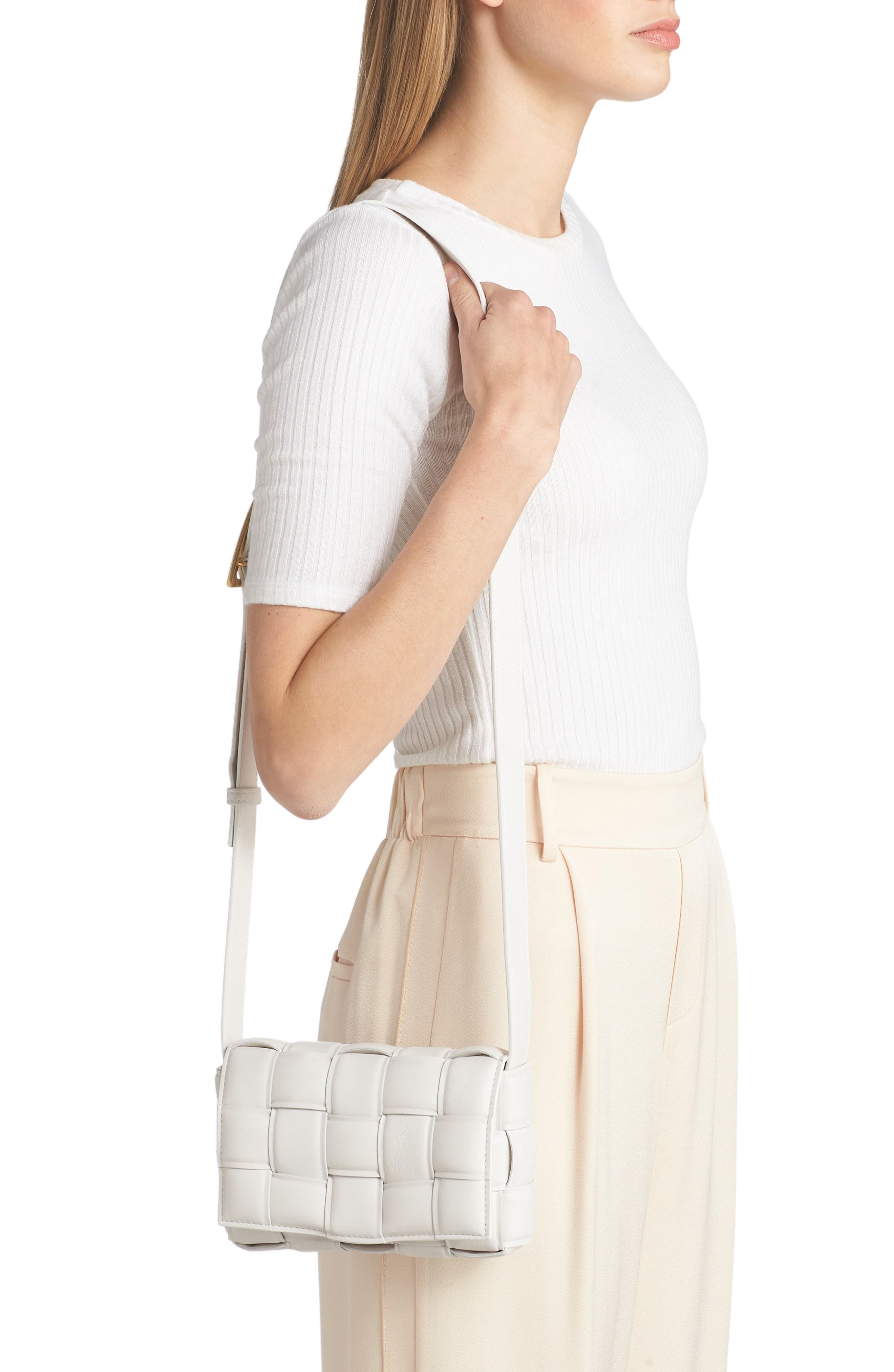 Small Padded Cassette Intrecciato Leather Crossbody Bag - 2
