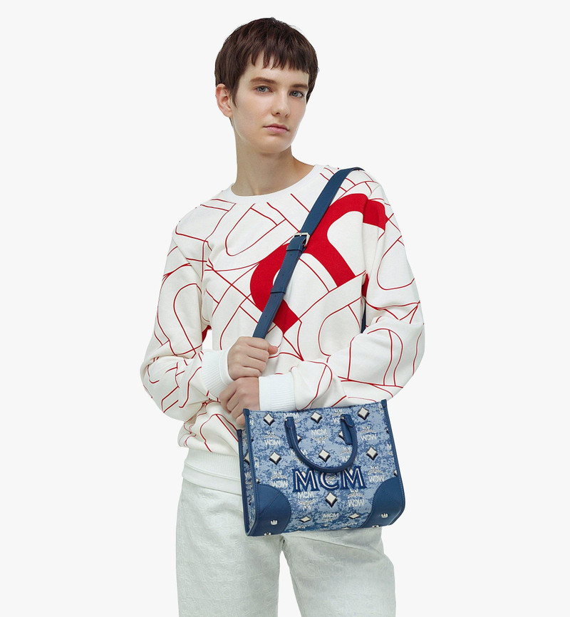 MCM München Tote in Vintage Monogram Jacquard outlook