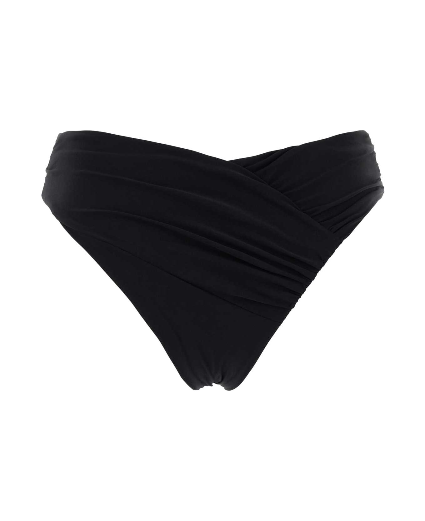 Black Stretch Nylon Bikini Bottom - 2