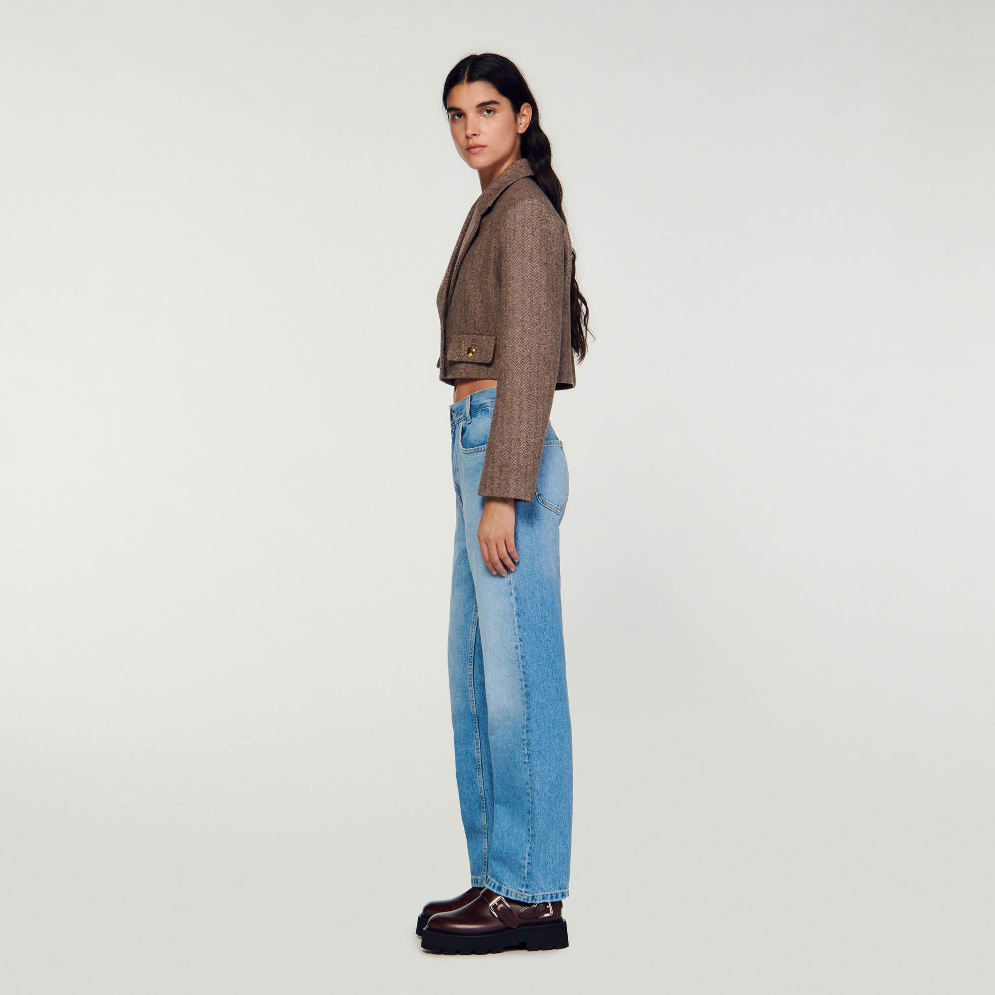 STRUCTURED CROPPED JACKET - 7