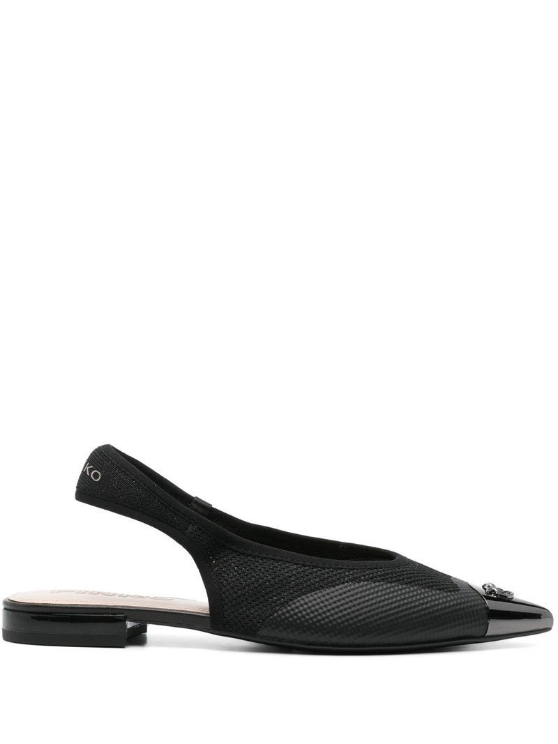 lurex-detail ballet flats 1