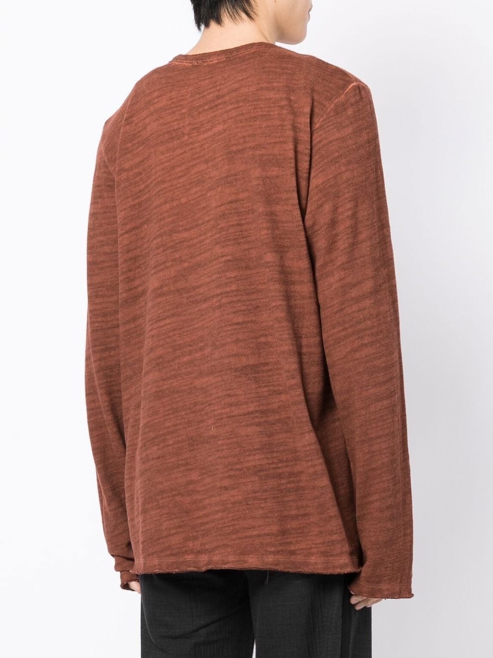 mélange round-neck jumper - 4