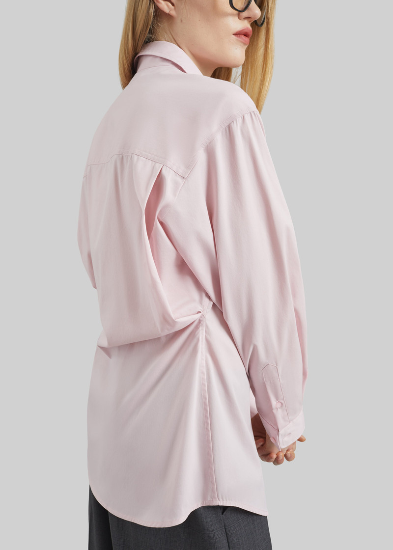 DARKPARK Darkpark Anne Light Cotton Popeline Tailored Shirt - Pink outlook