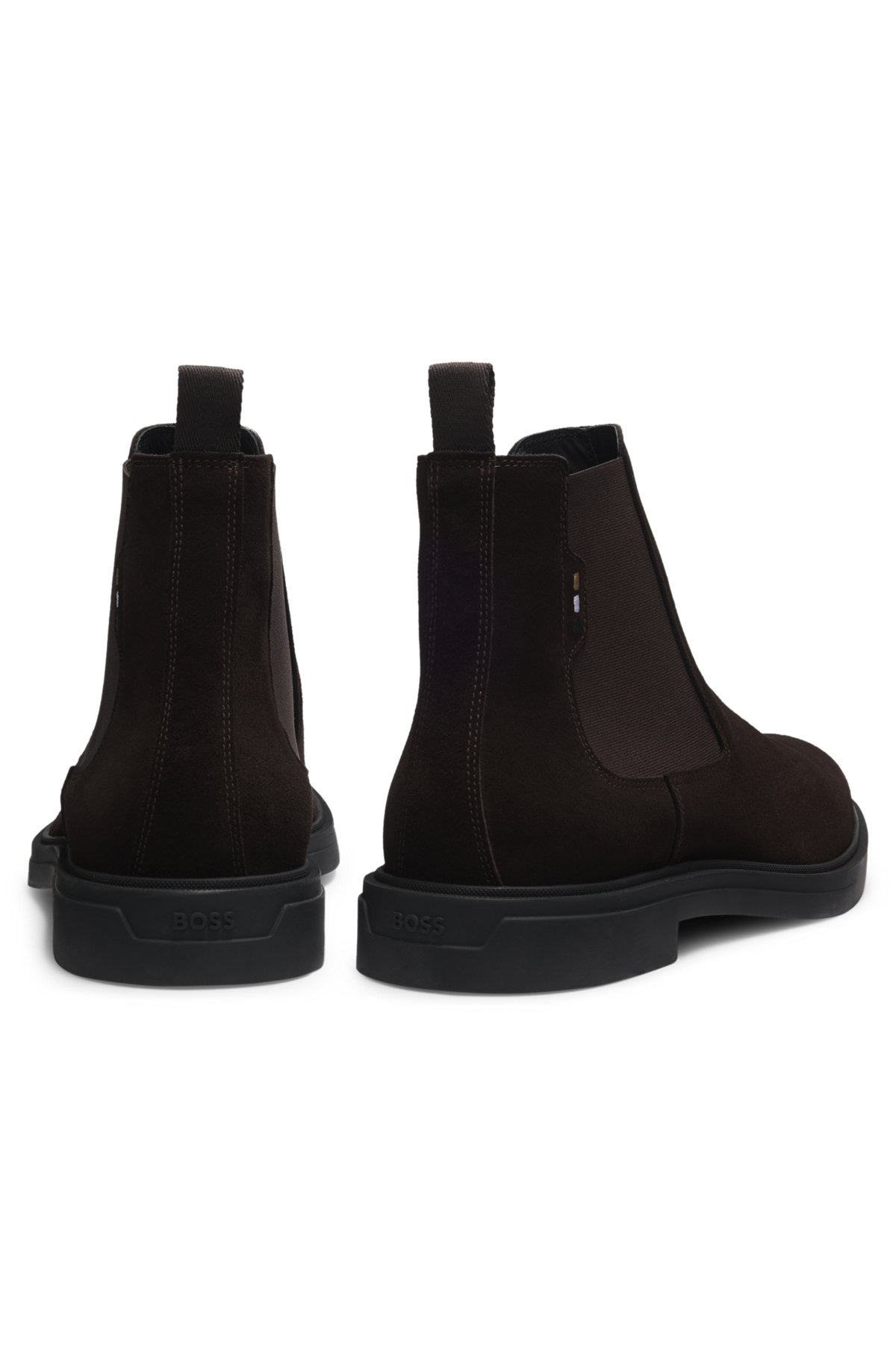 SUEDE CHELSEA BOOTS WITH SIGNATURE STRIPE - 5