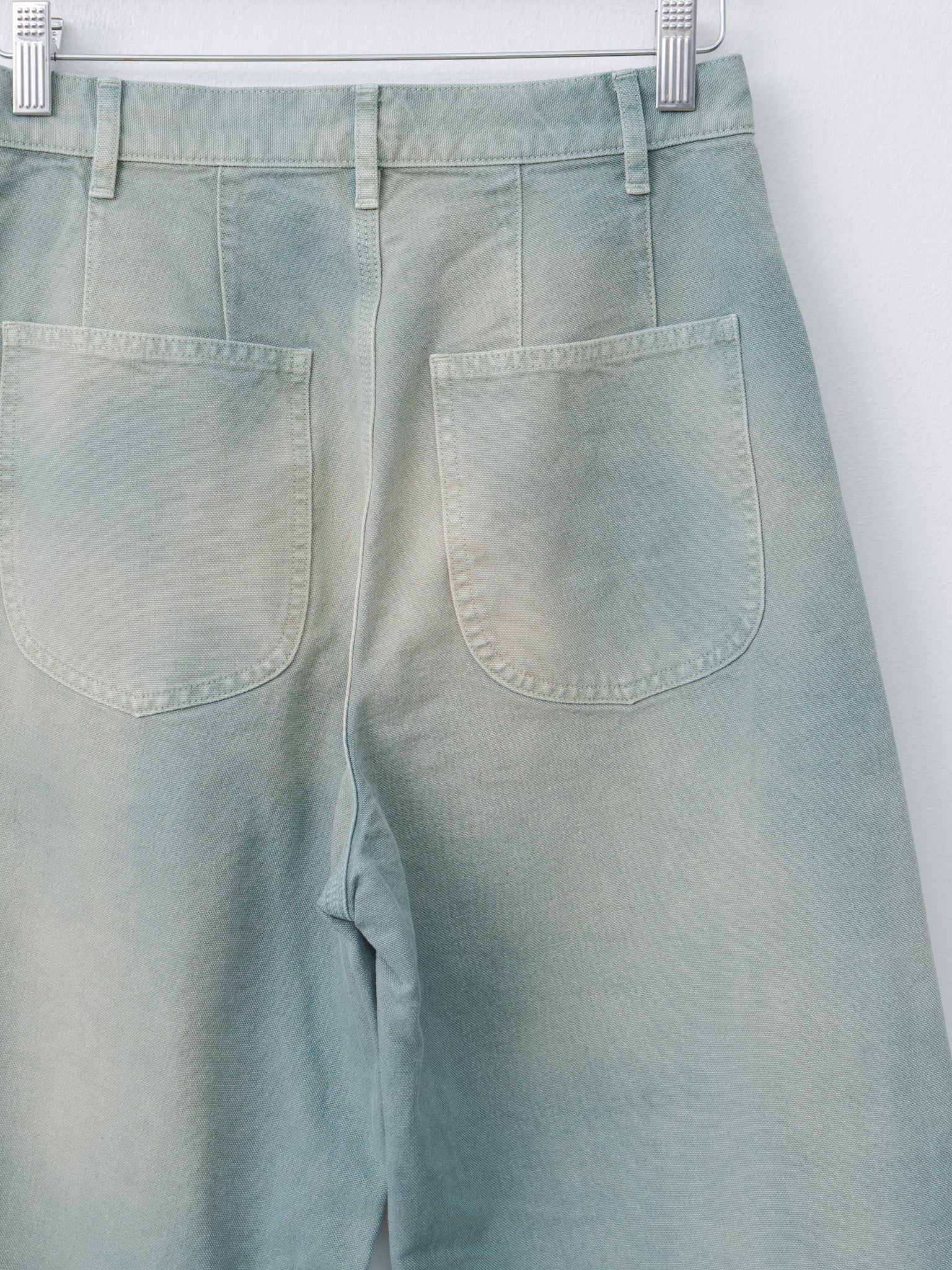 Organic Cotton Duck Pants - Ash Green - 8