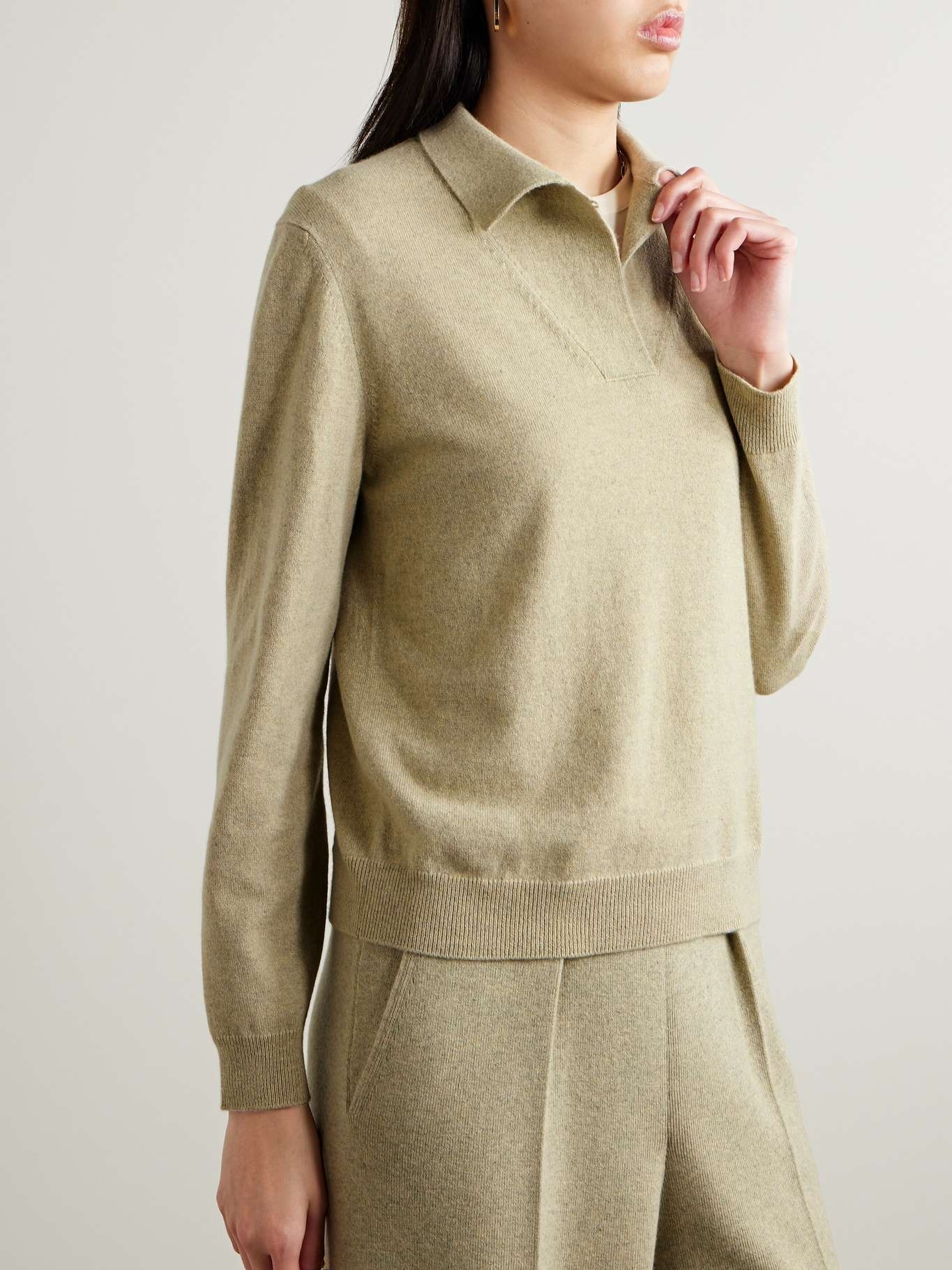 Cashmere polo sweater - 3