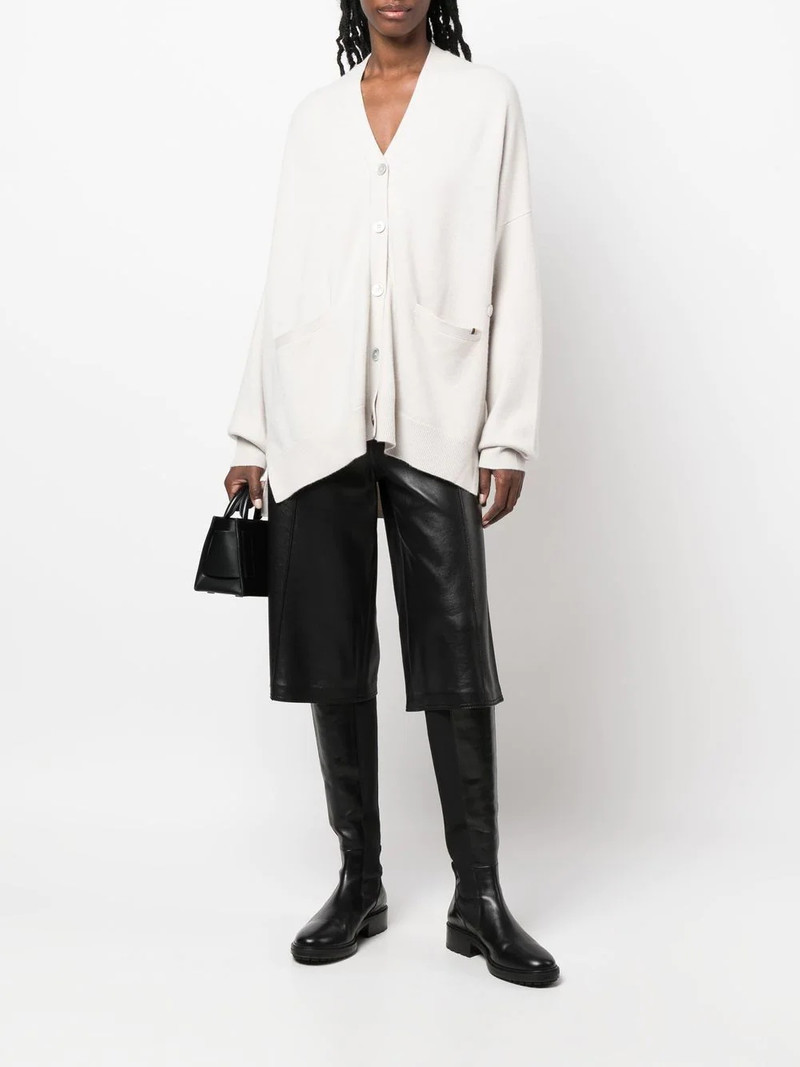 extreme cashmere button-up knitted cardigan outlook