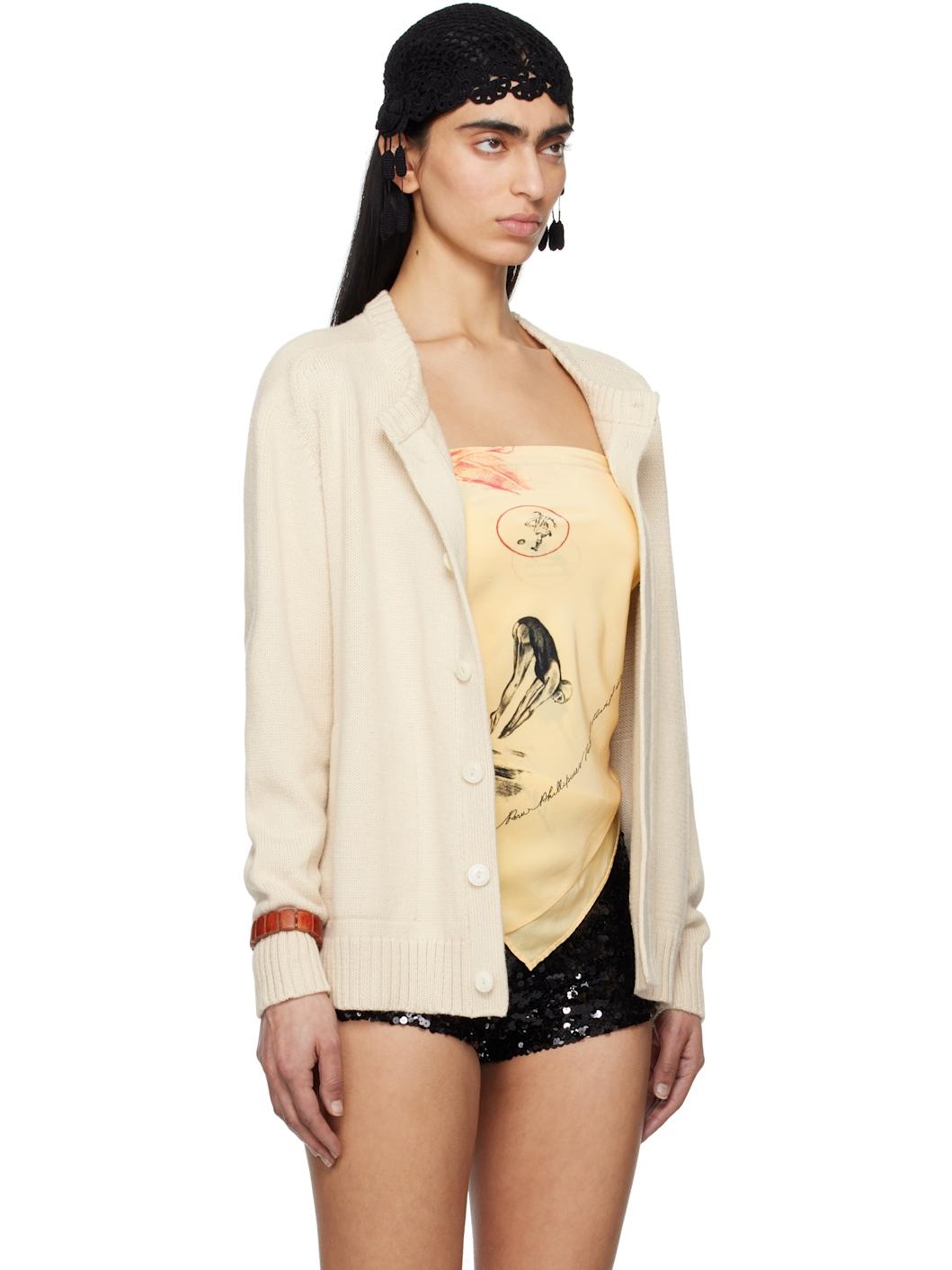 Off-White Meringue Cardigan - 2