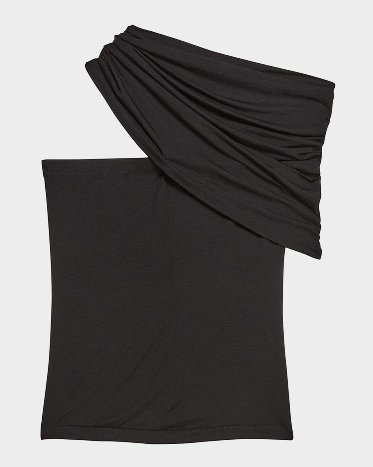 Cloud Jersey Asymmetric Sash Top - 1