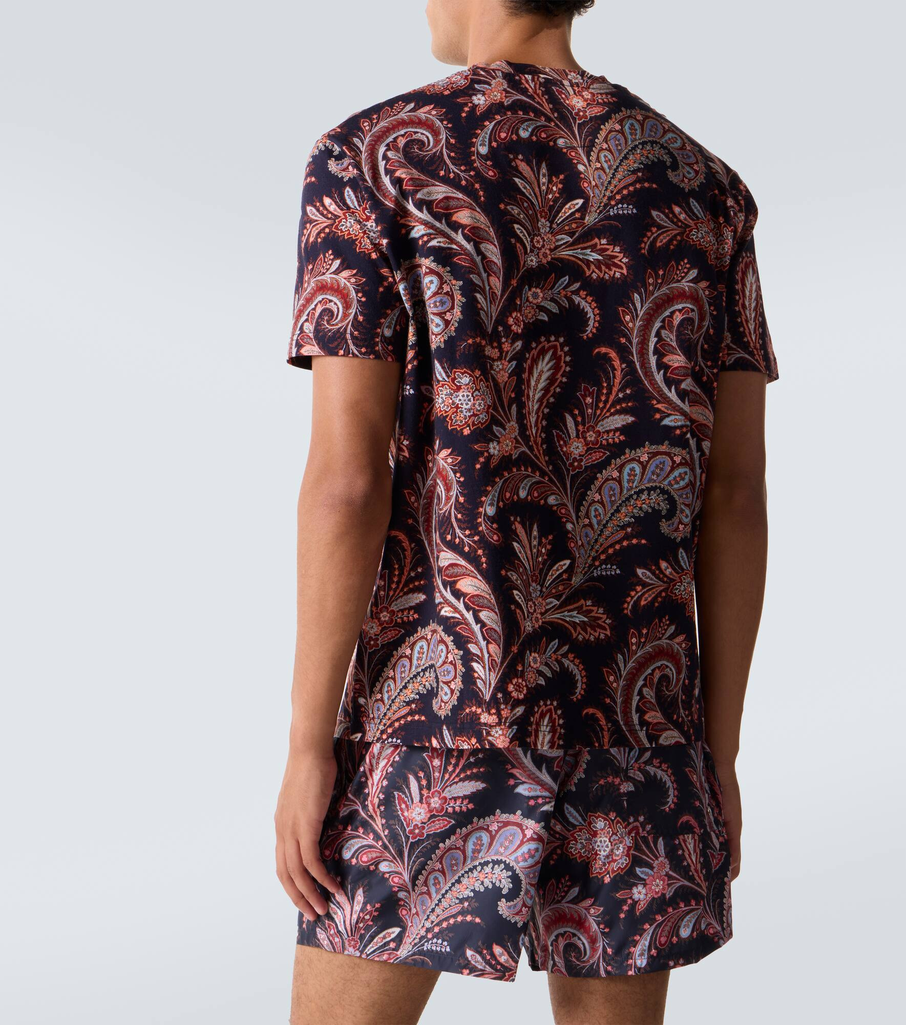 Paisley cotton jersey T-shirt - 4