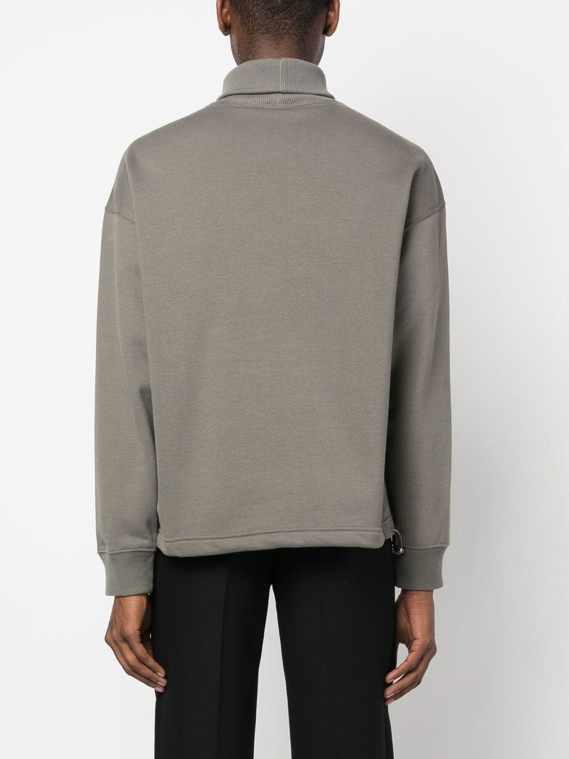 virgin wool roll neck jumper 4