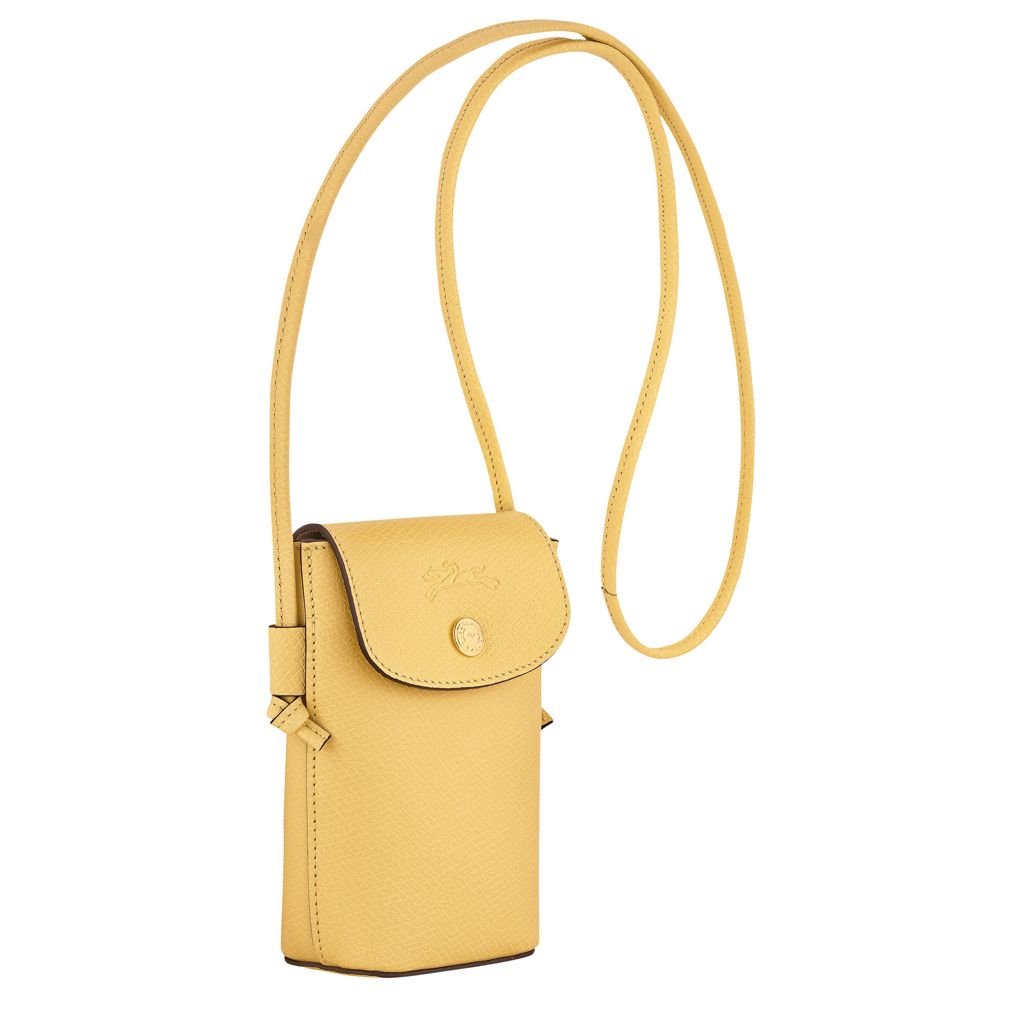Épure Phone case with leather lace Yellow Chick - Leather - 3