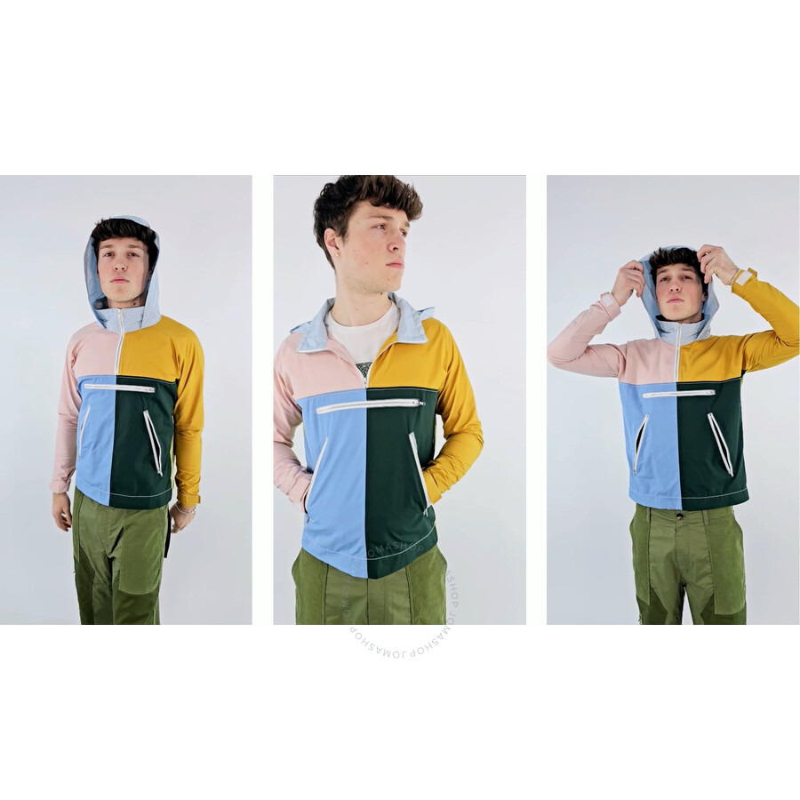 Comme Des Garcons Men's Green Colour-block Jacket - 3