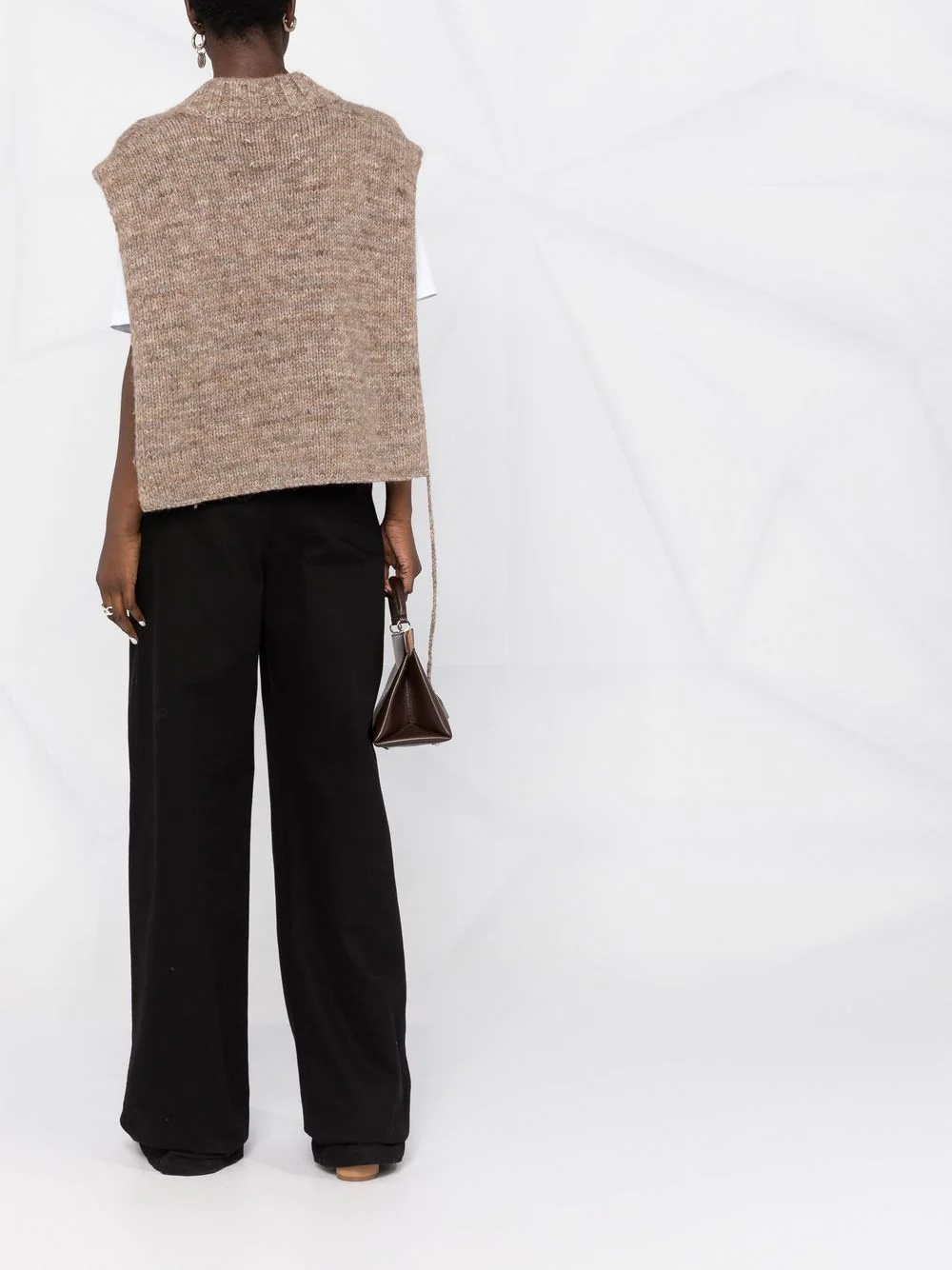 V-neck knitted top - 4