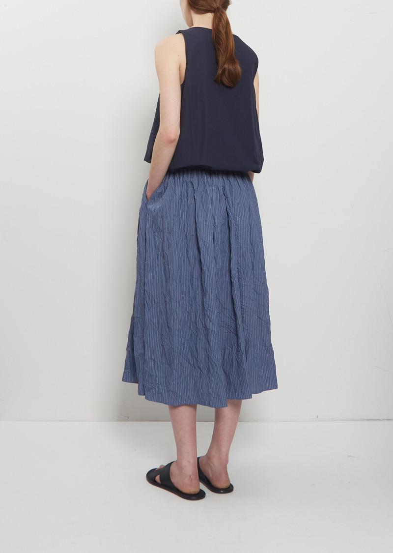 apuntob Striped Crinkle Taffeta Skirt outlook