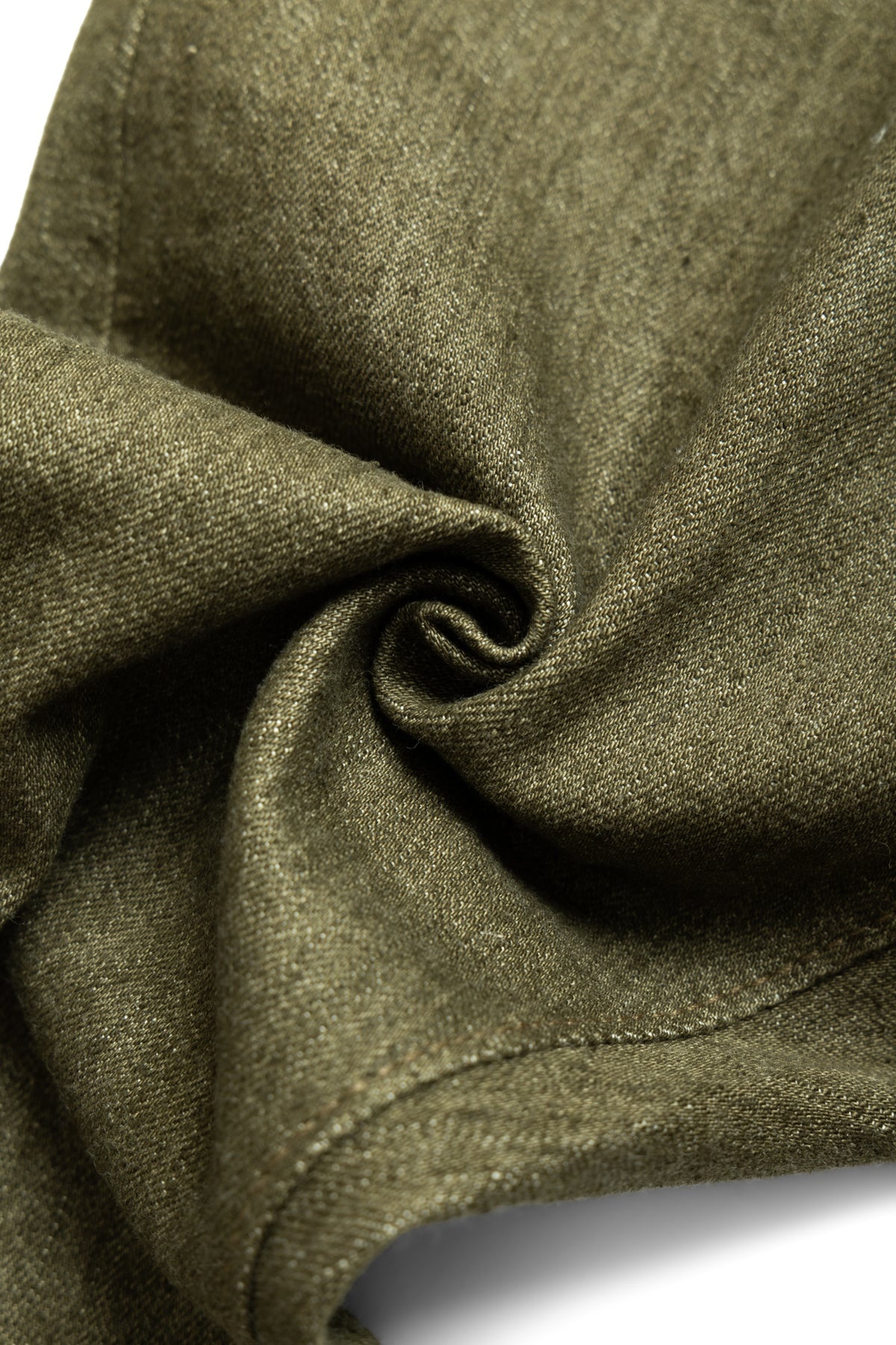 OL-14oz-019 14oz Olive Selvedge Denim Relax Tapered - 13