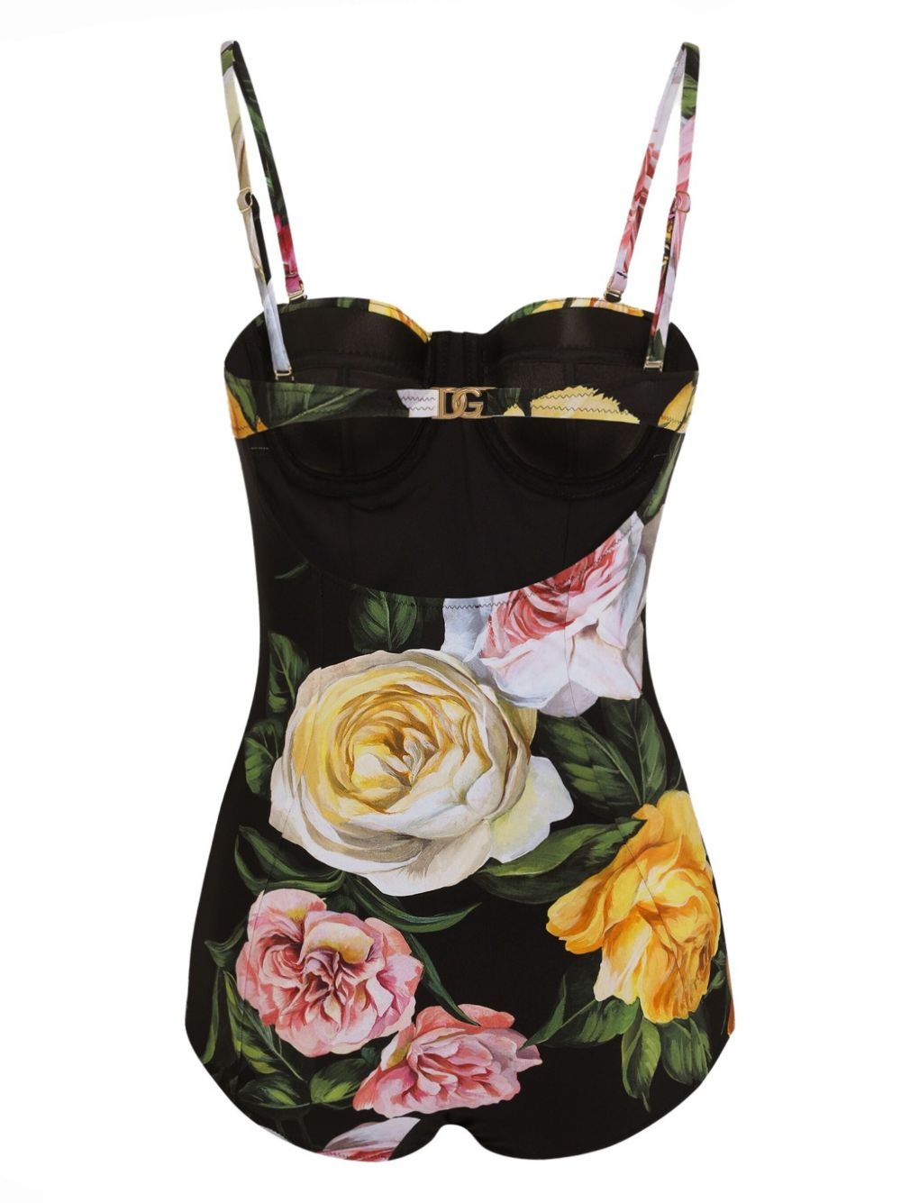 floral-print swimsuit - 2
