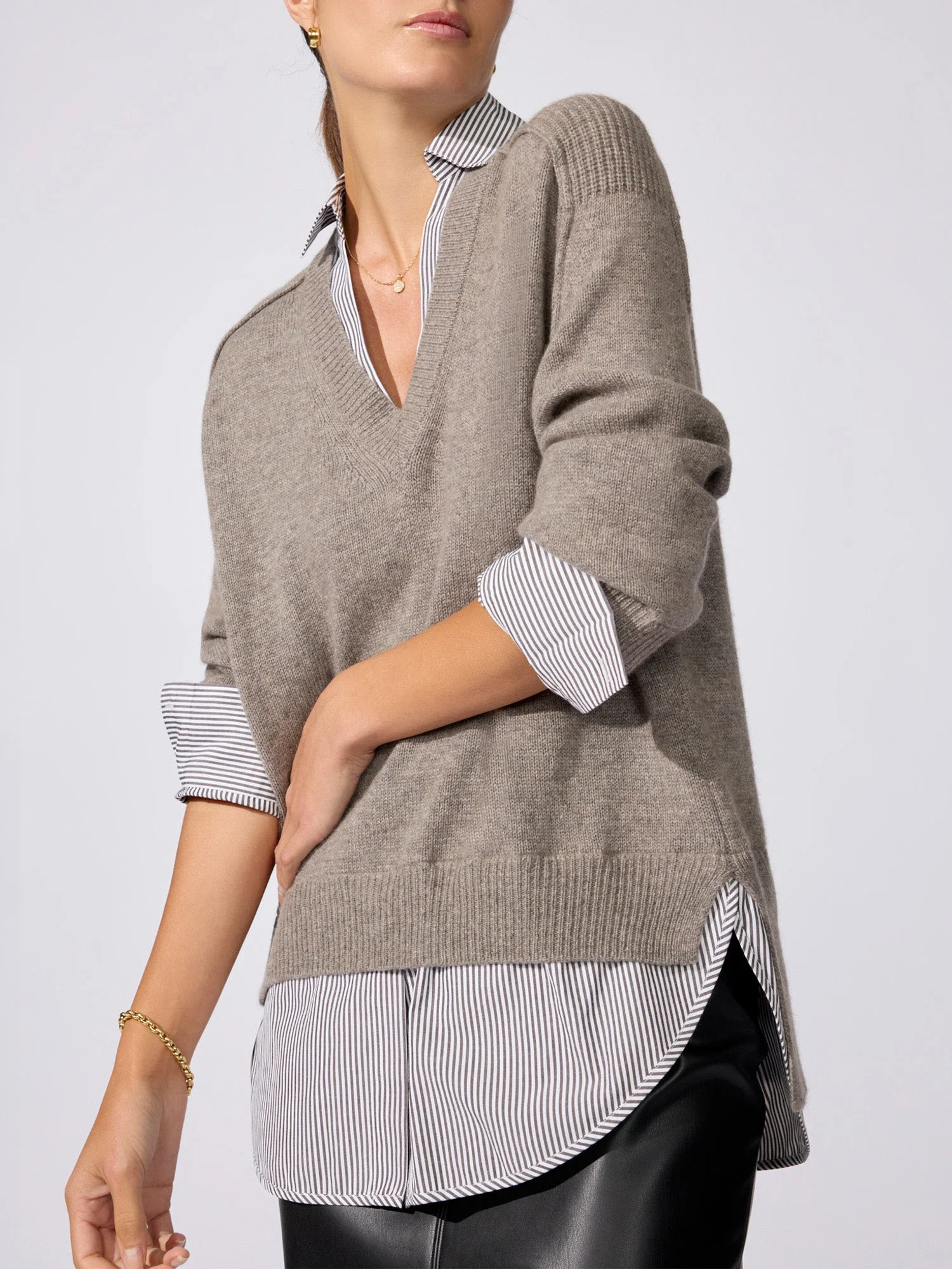 The Looker Layered V-Neck - 1