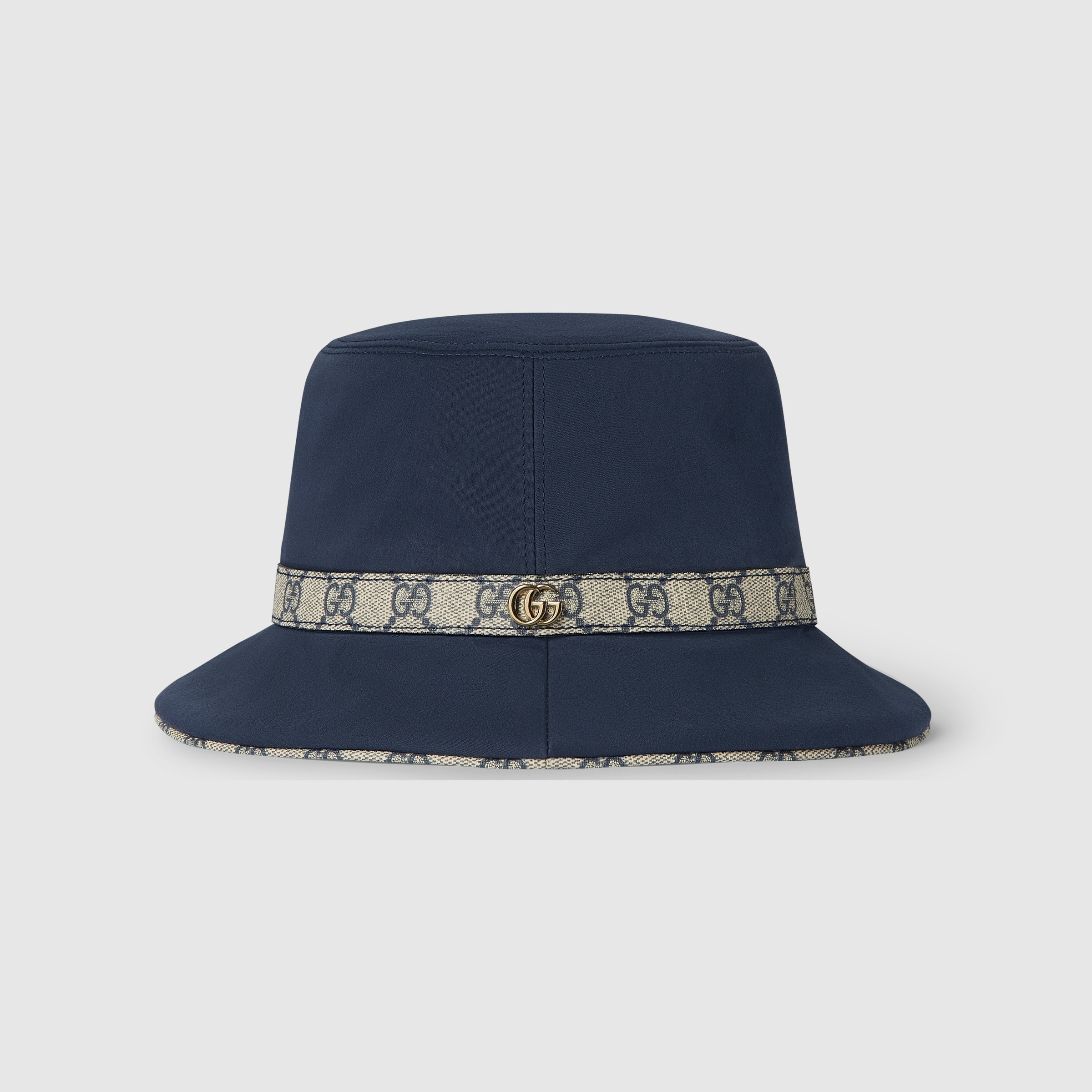 Cotton fedora with Double G - 4