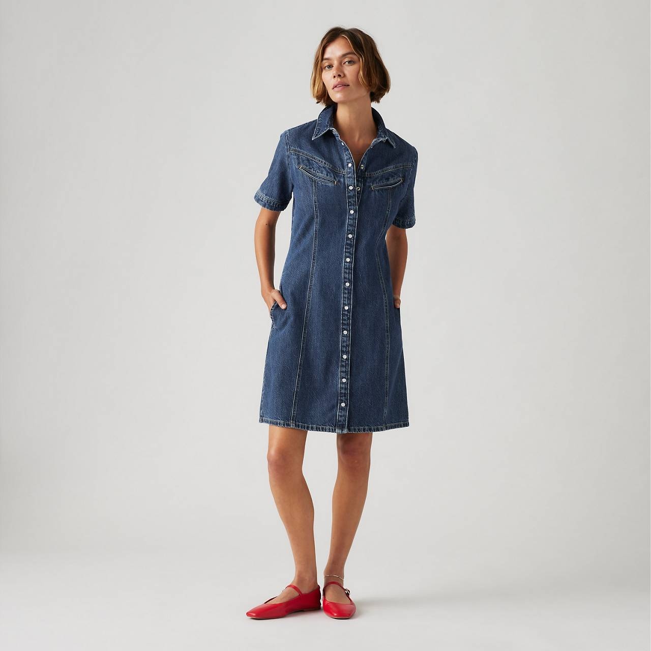 RINOA DENIM DRESS - 3