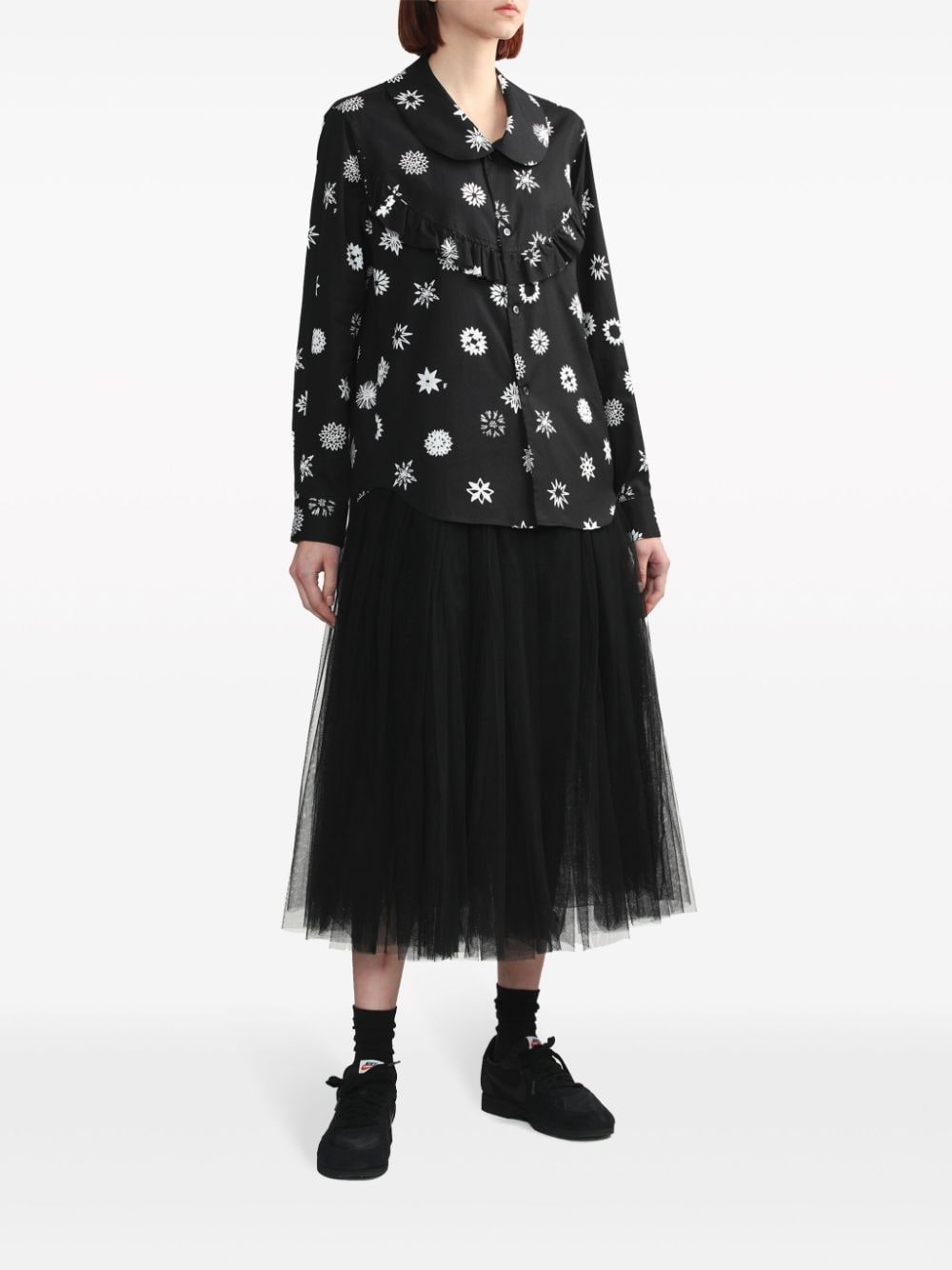 tulle midi skirt - 2