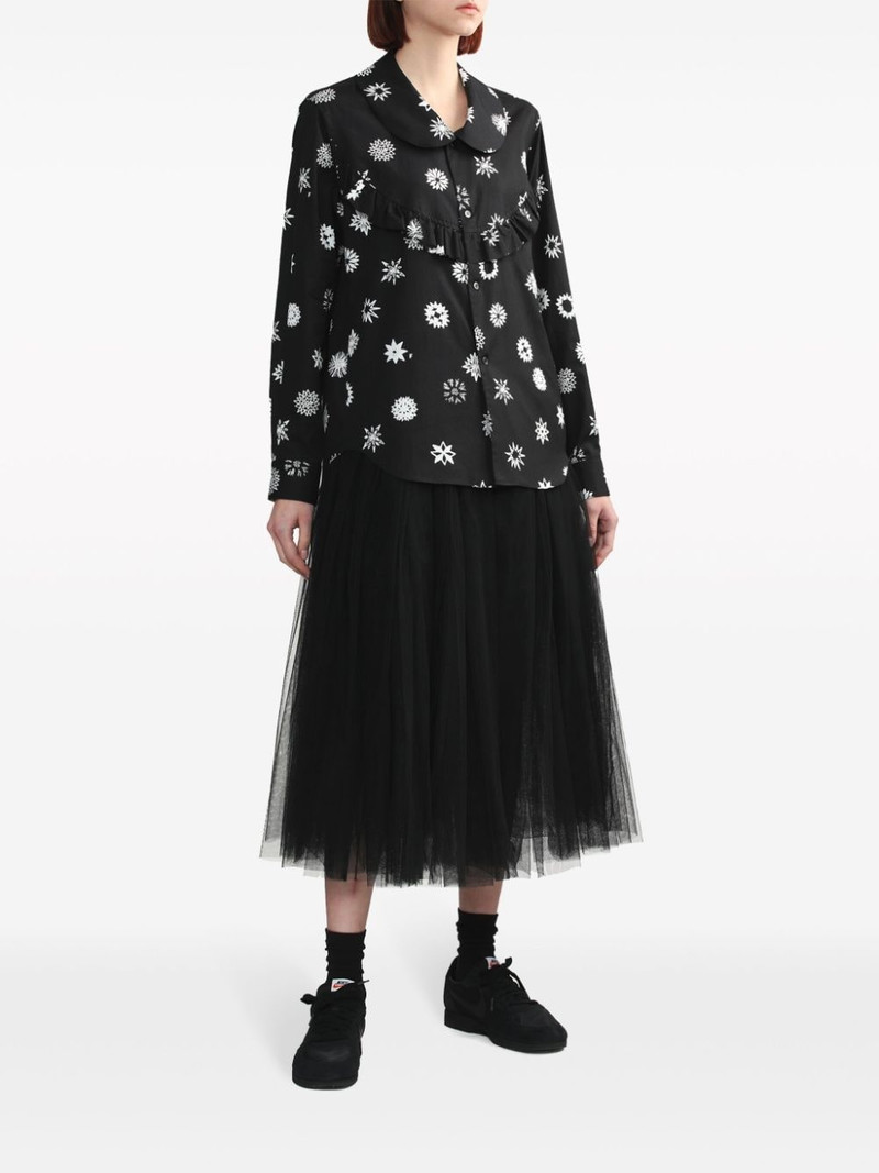 BLACK COMME des GARÇONS tulle midi skirt outlook