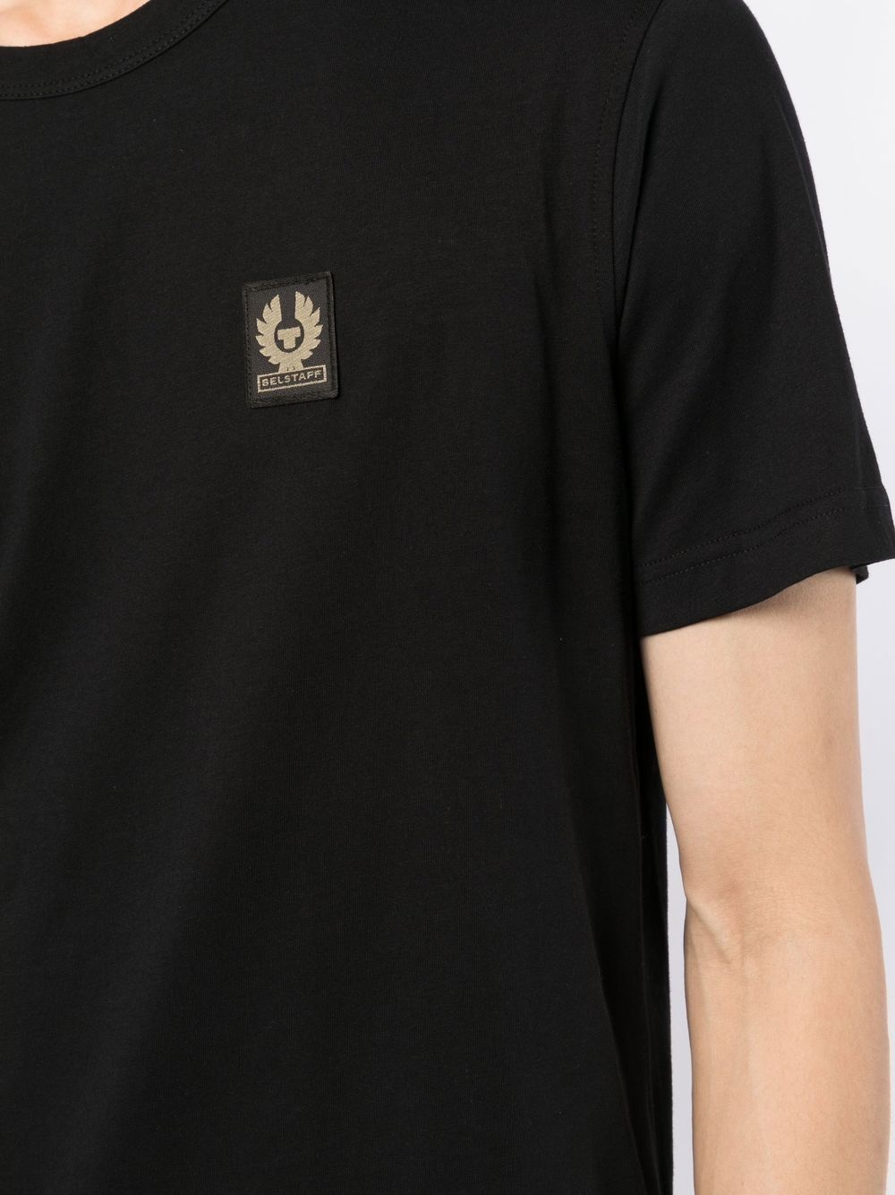 logo-patch crew neck T-shirt - 5