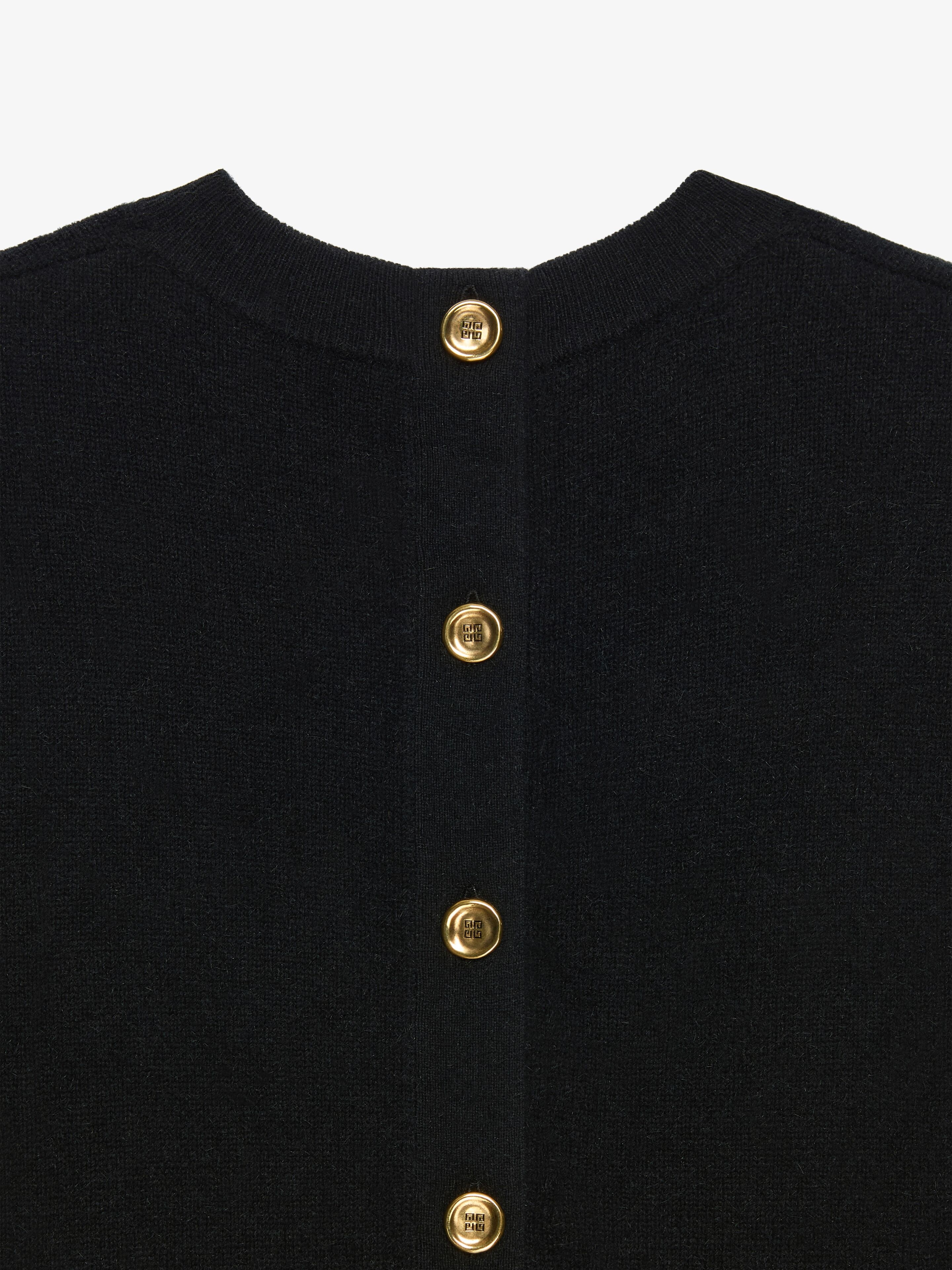 4G SWEATER IN WOOL WITH BUTTONED BACK - 4