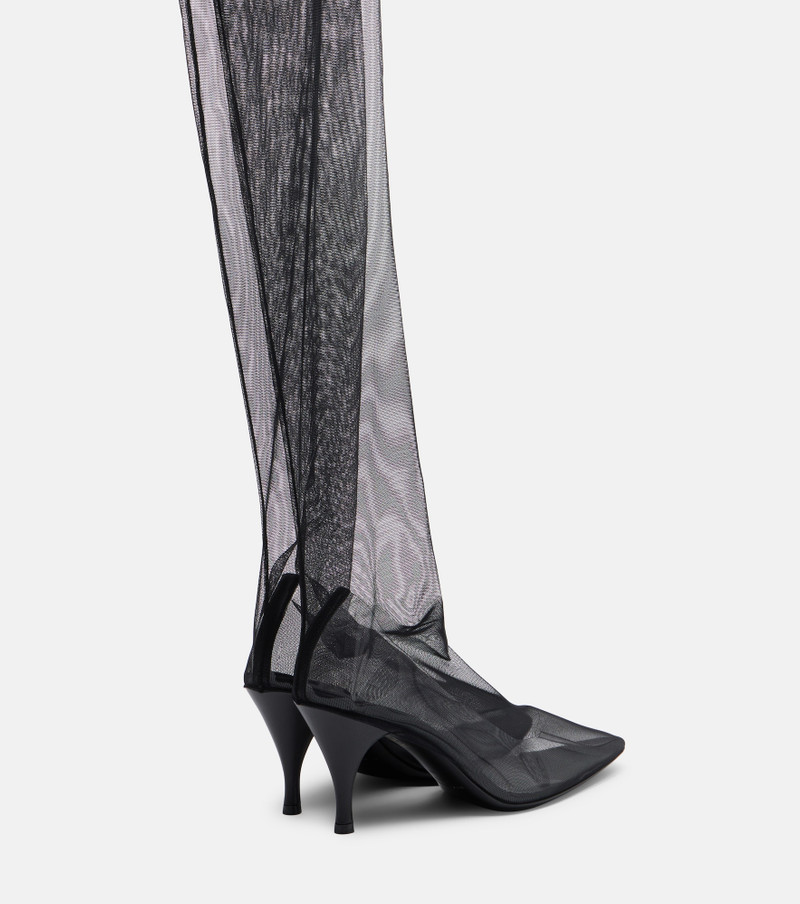herbert levine Sheer Perfection mesh over-the-knee boots outlook