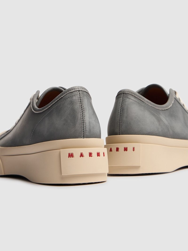 Pablo leather low top sneakers - 4