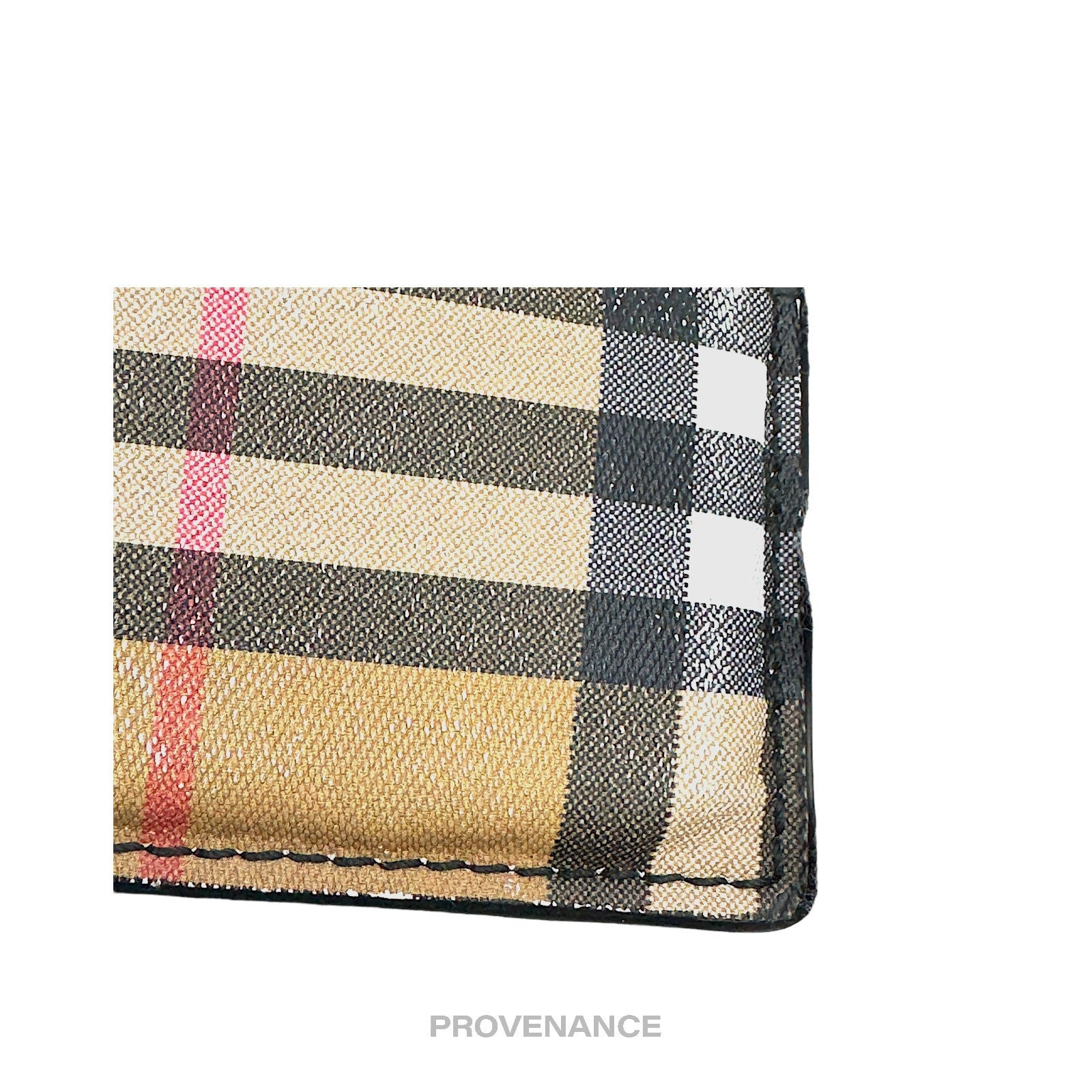 Burberry Money Clip Card Wallet - Nova Check Black - 7