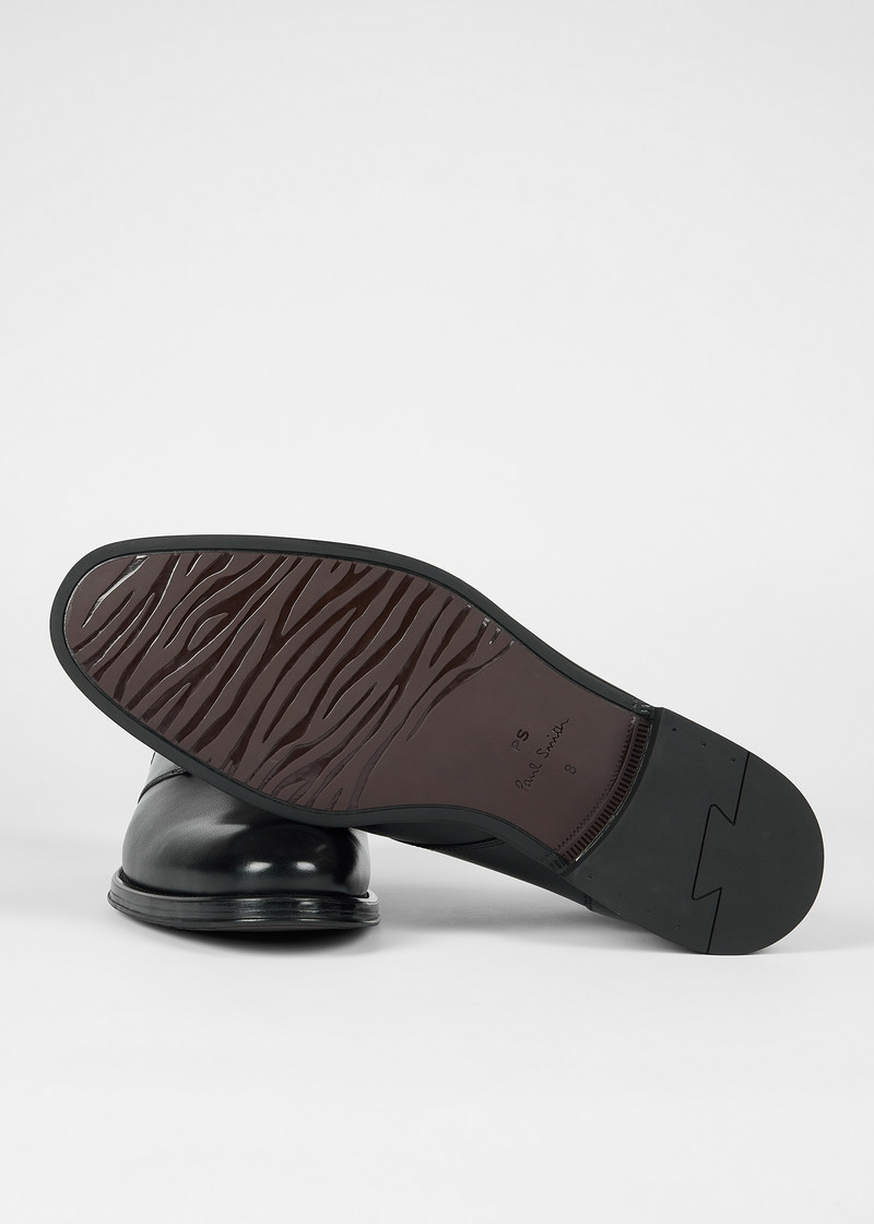 Paul Smith Black Leather 'Wilbur' Boots outlook