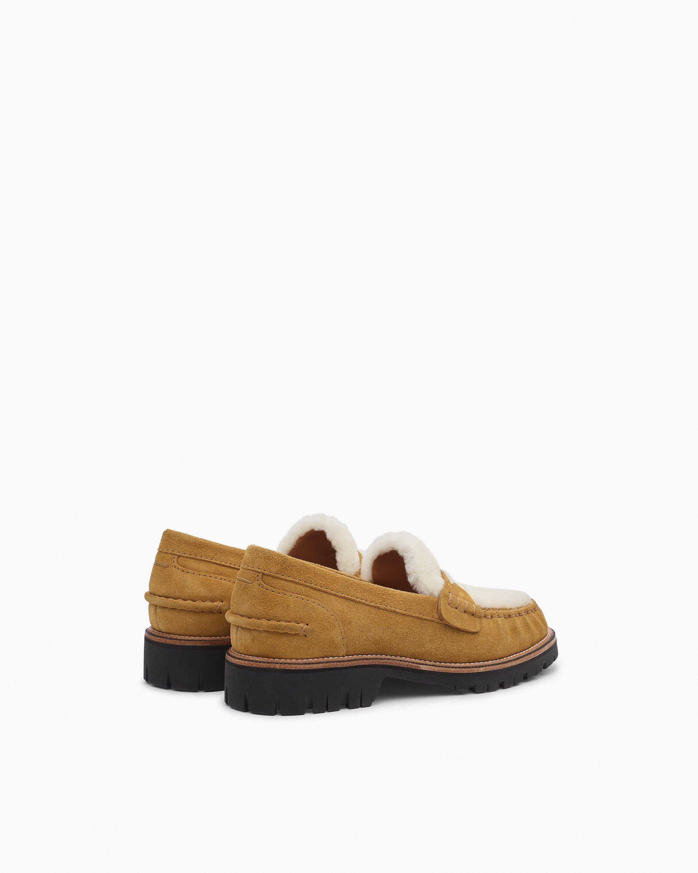 Corey Suede Shearling Loafers - 4