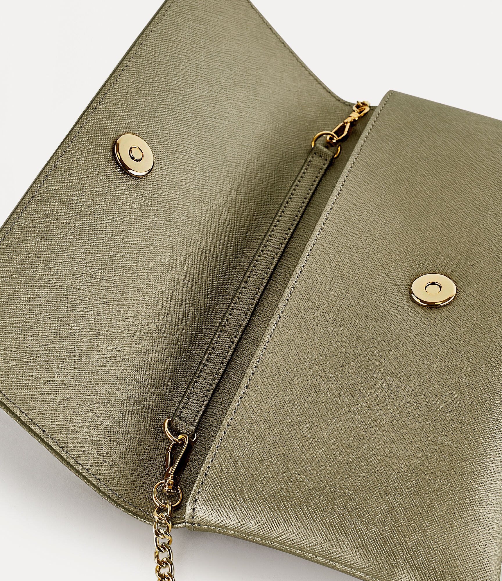 SAFFIANO CLUTCH WITH FLAP - 3
