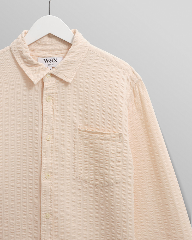 Shelly - Stone Seersucker Corduroy Shirt 7