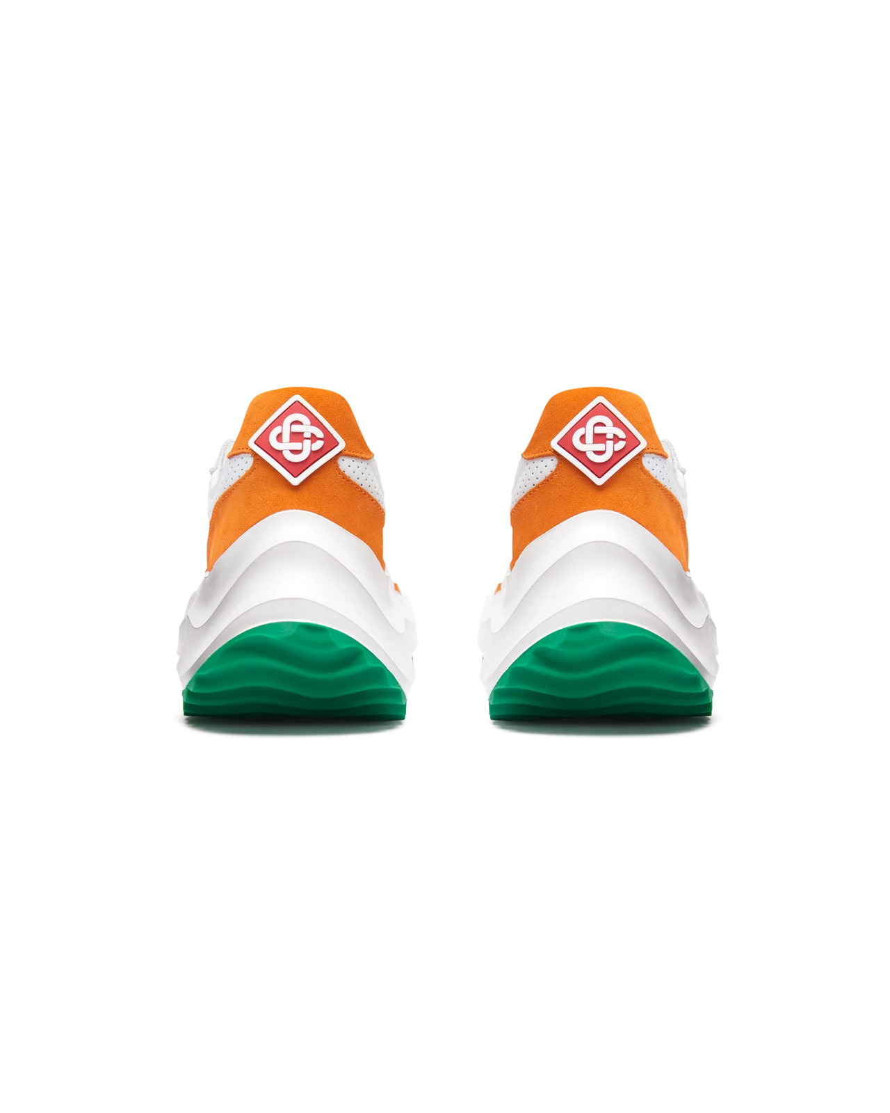 Mens Atlantis White & Clay Orange Sneaker - 8