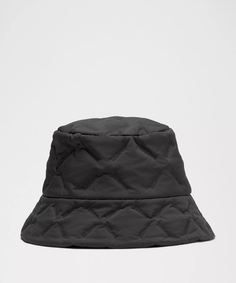 Quilted Fleece-Lined Bucket Hat 1