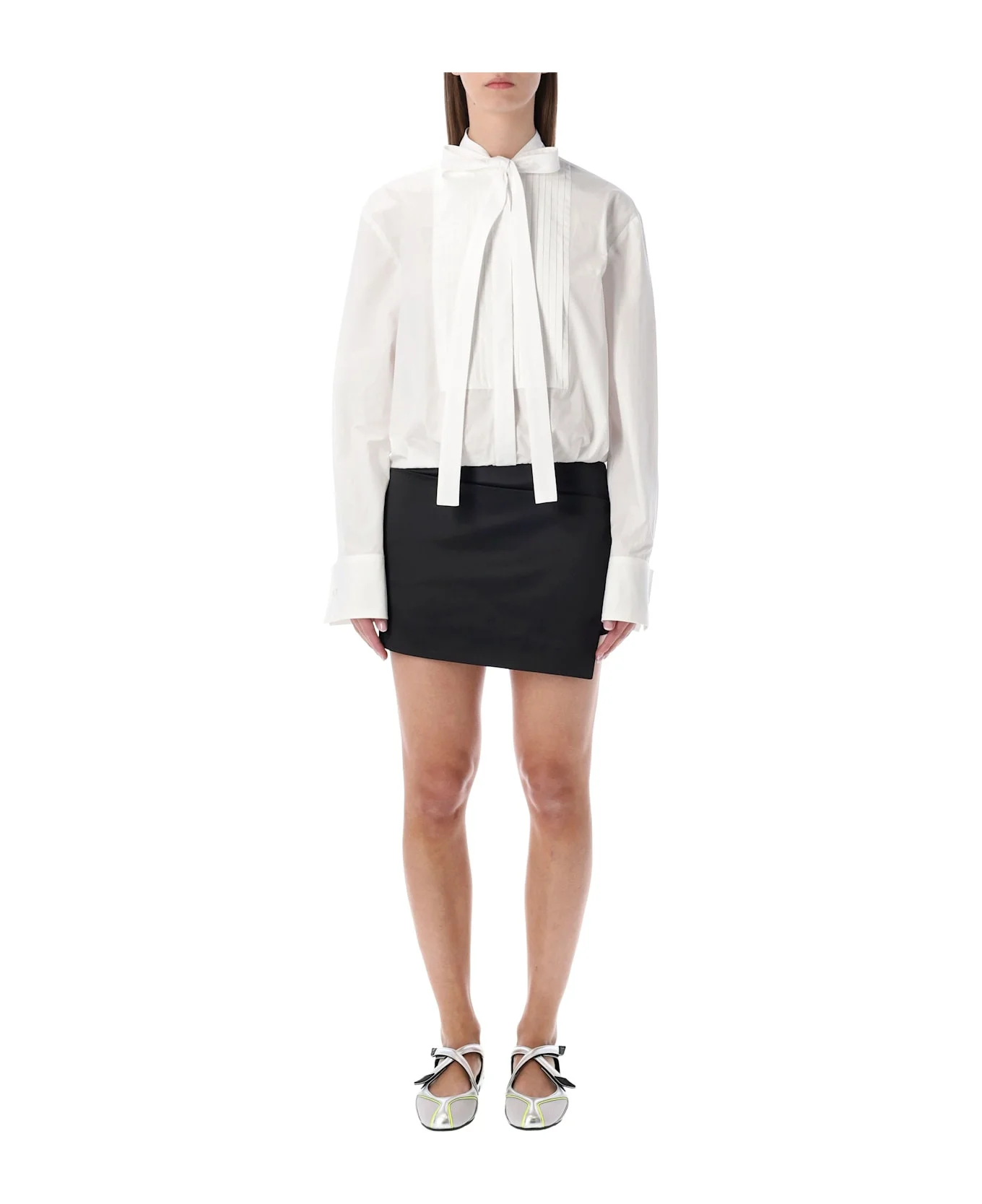 The Attico Black And White Mini Dress - 1